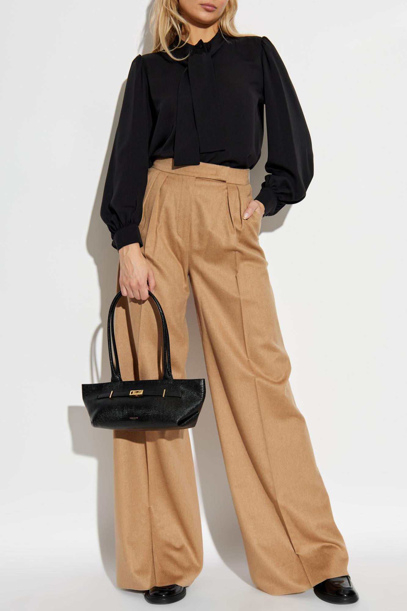 Max Mara Ori Trousers In Brown