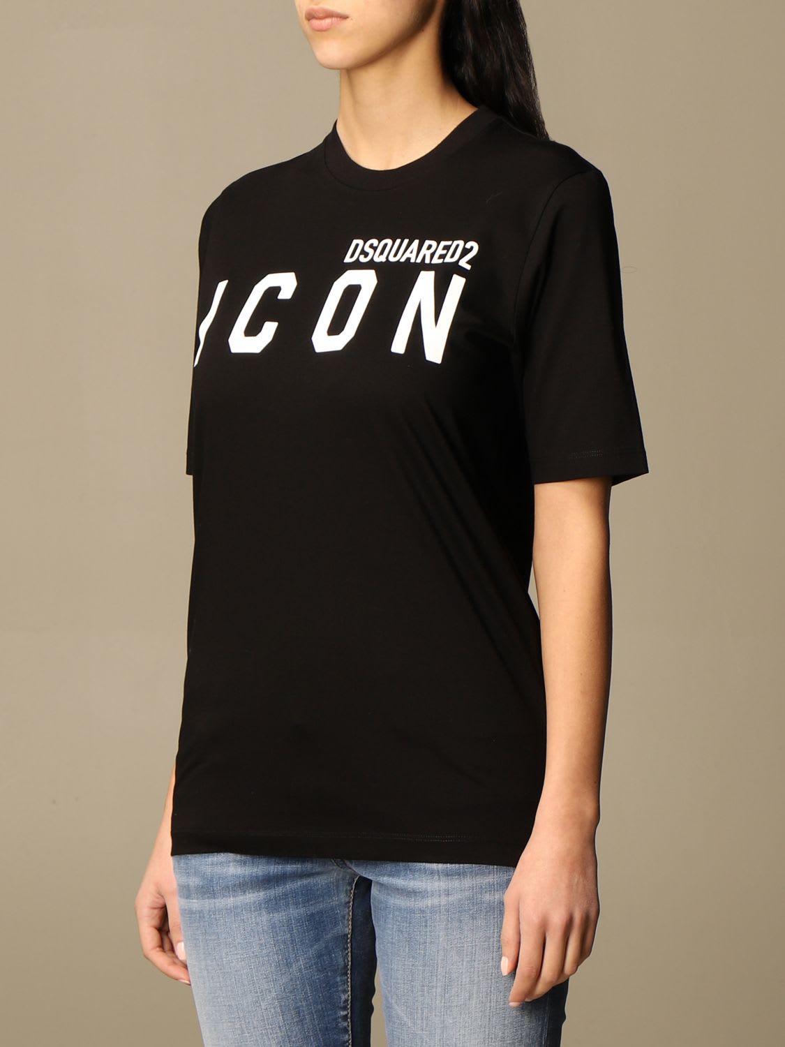 Shop Dsquared2 Crewneck T-shirt In Black