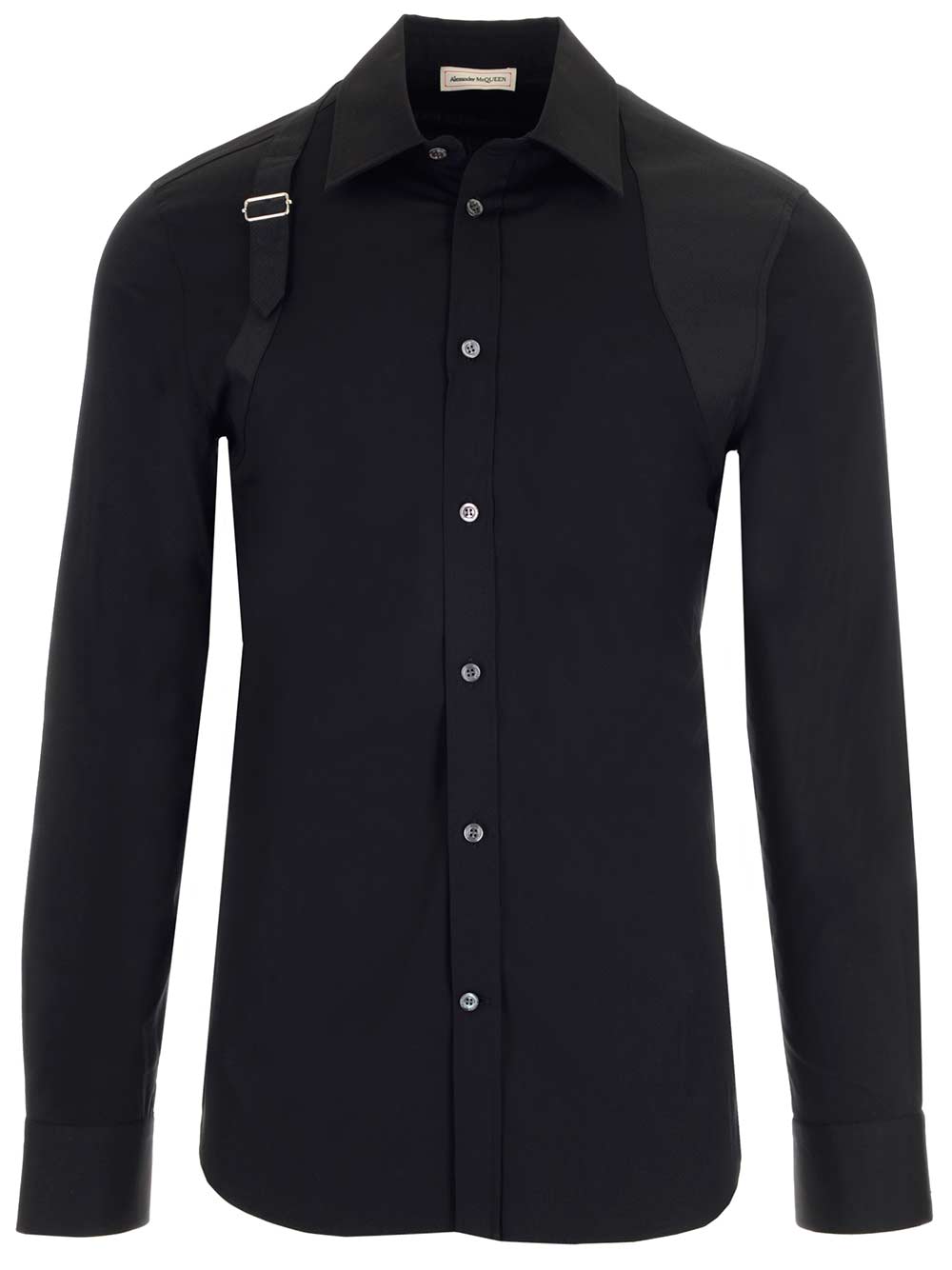 Shop Alexander Mcqueen Black Harness Shirt