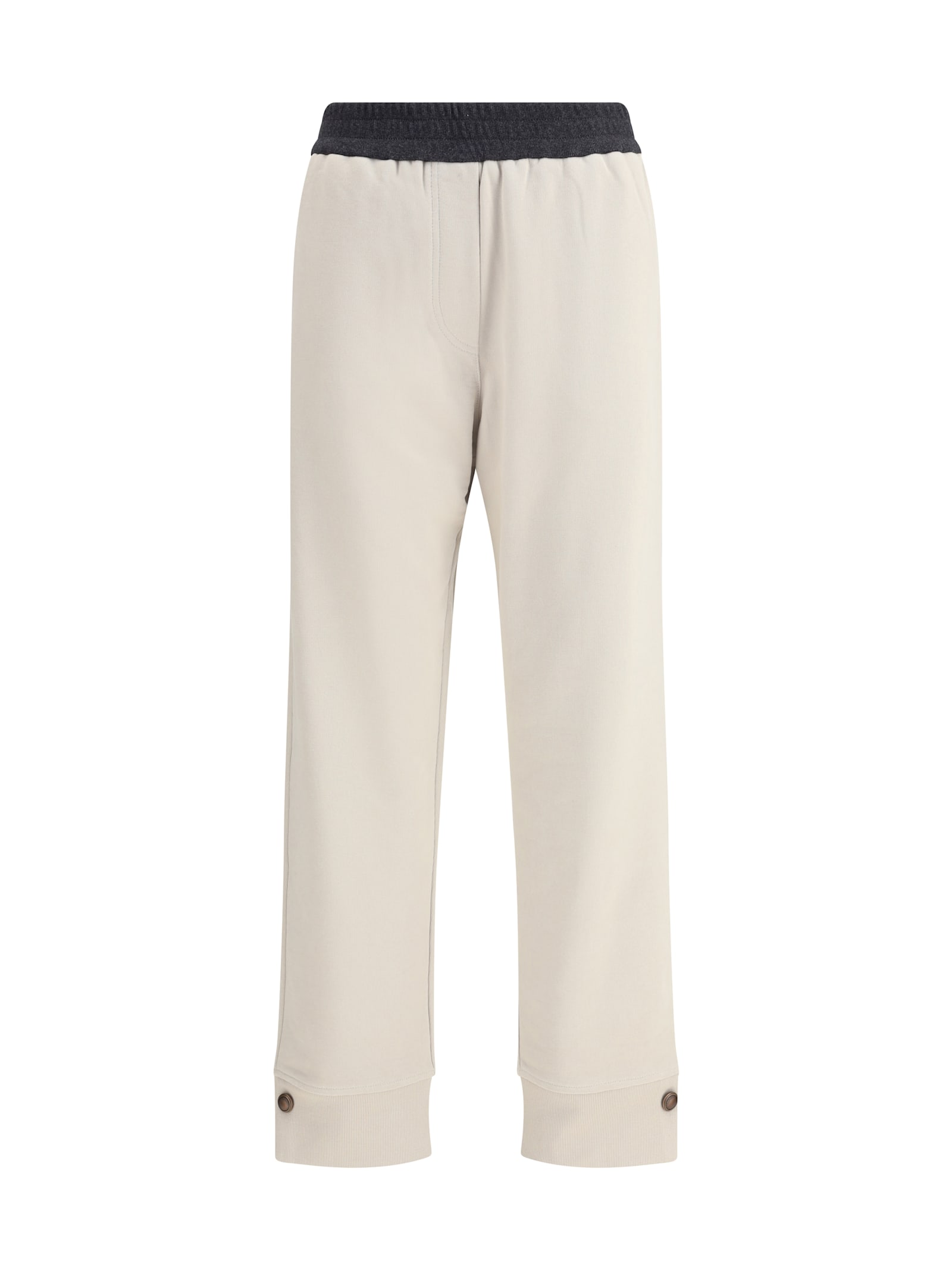 Brunello Cucinelli Smooth Plush Pants In Multi
