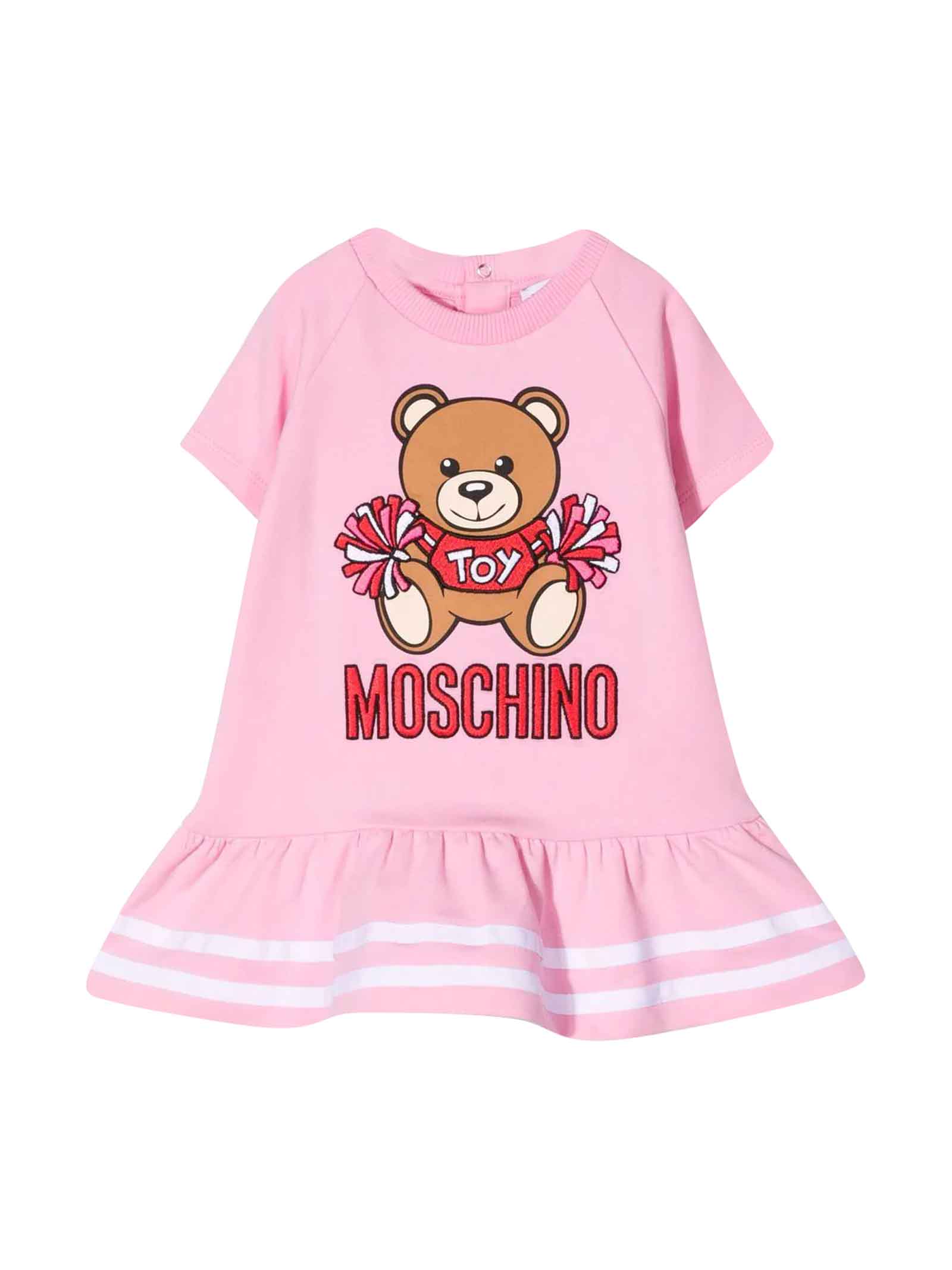 Moschino Newborn Pink Dress