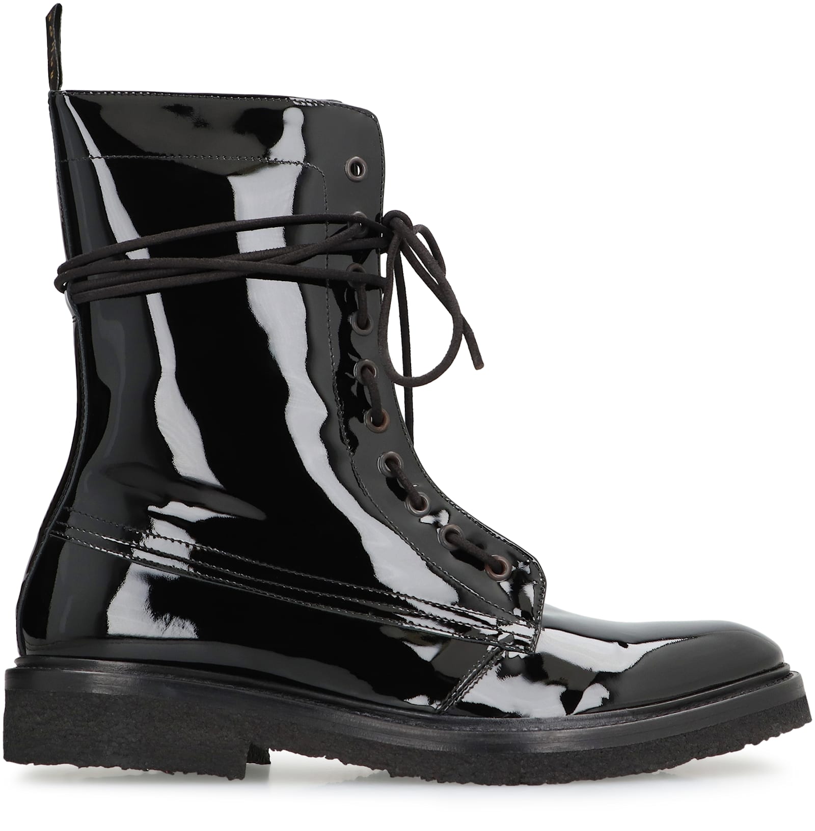 Rhude Rhanger Leather Combat Boots In Multi