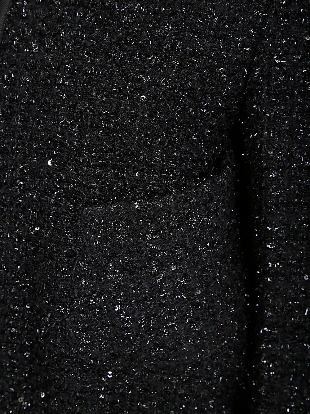 EMPORIO ARMANI LUREX SEQUINNED ZIPPED JACKET