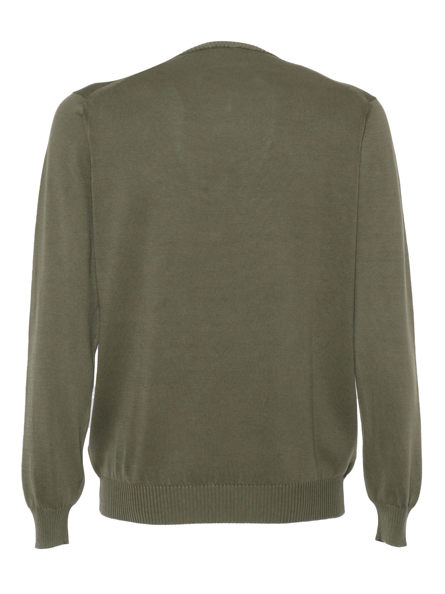 Shop Fedeli Green Giza Light Frosted Sweater