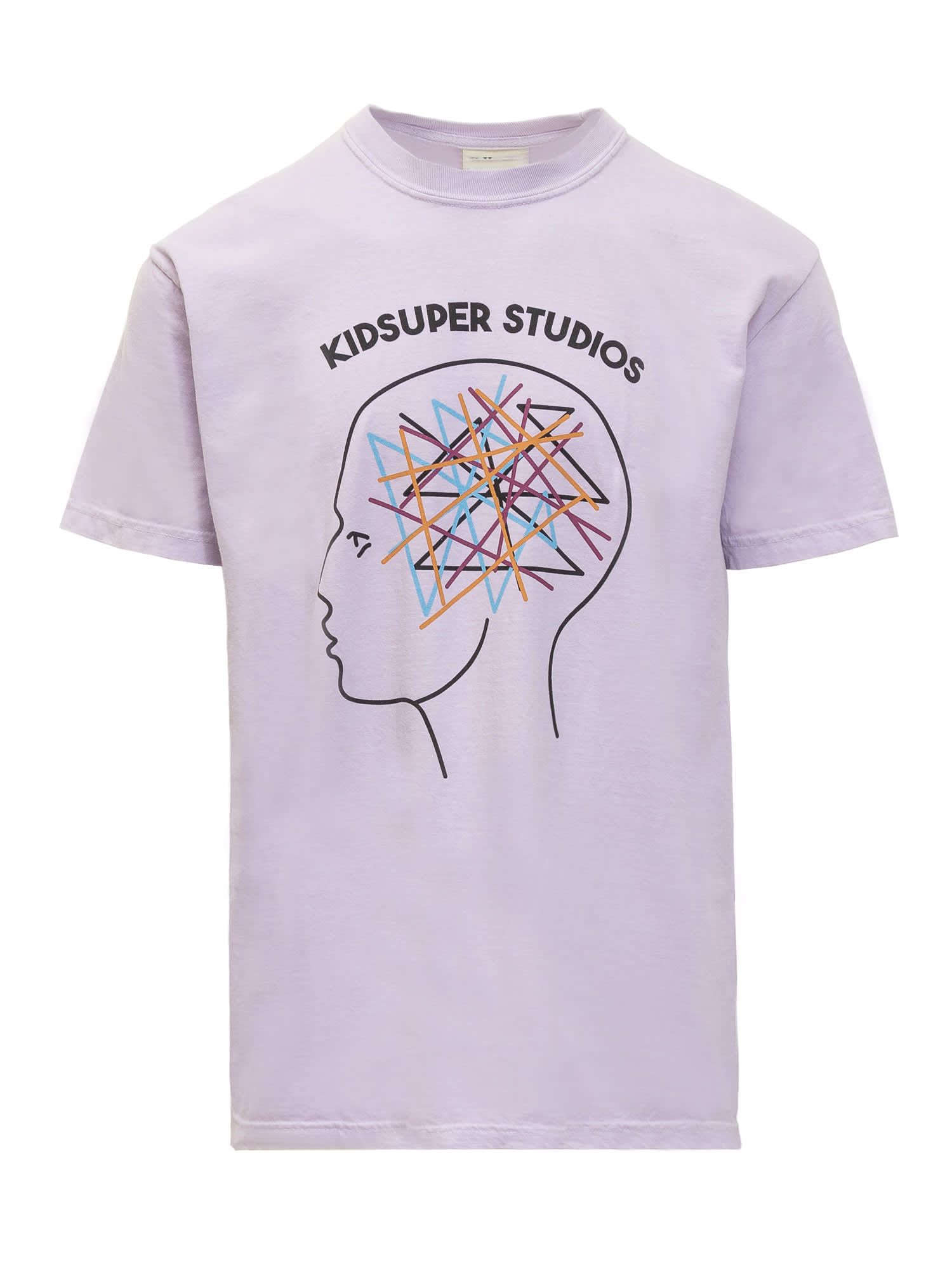 Shop Kidsuper Thounght T-shirt In Lilac
