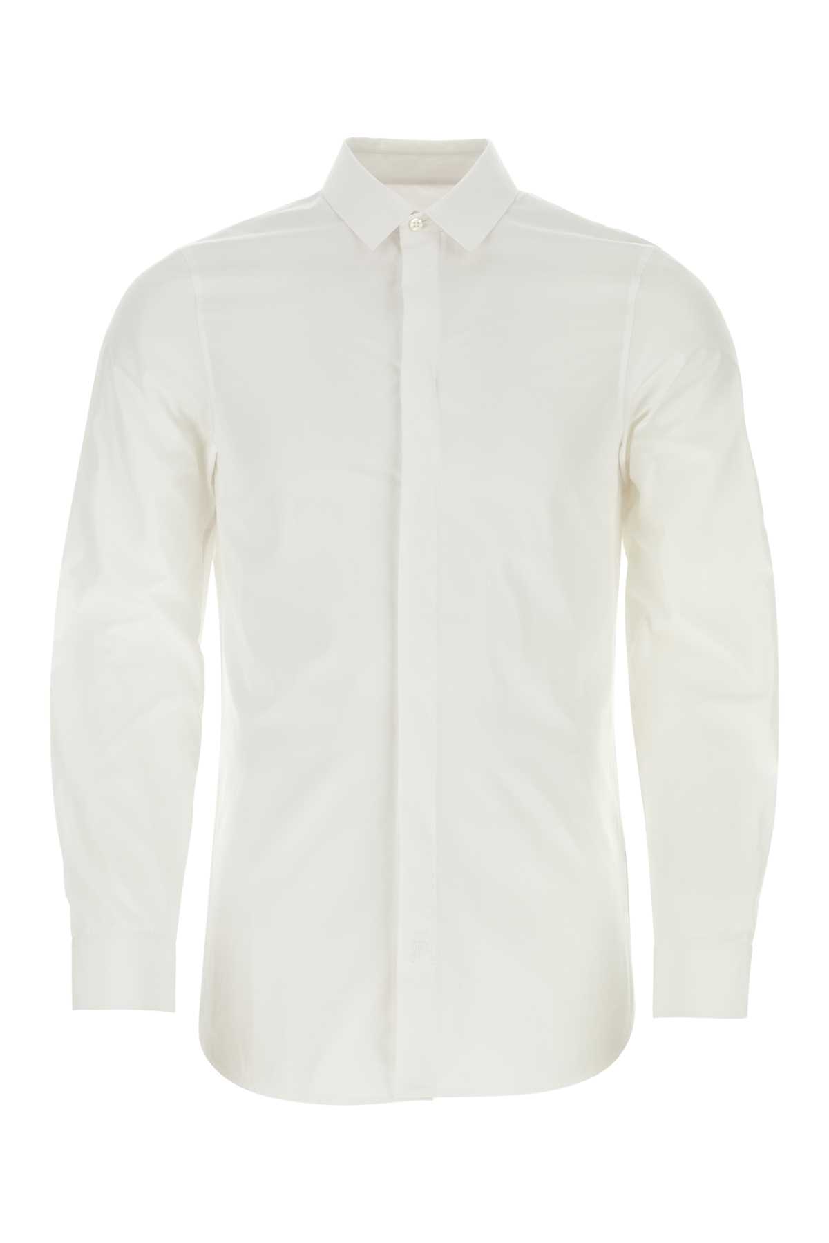 Shop Jil Sander White Poplin Shirt In 100
