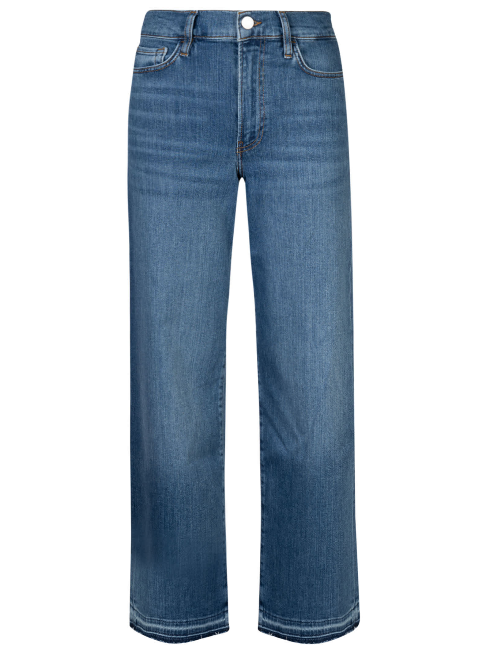Frame Straight Buttoned Jeans In Jetty