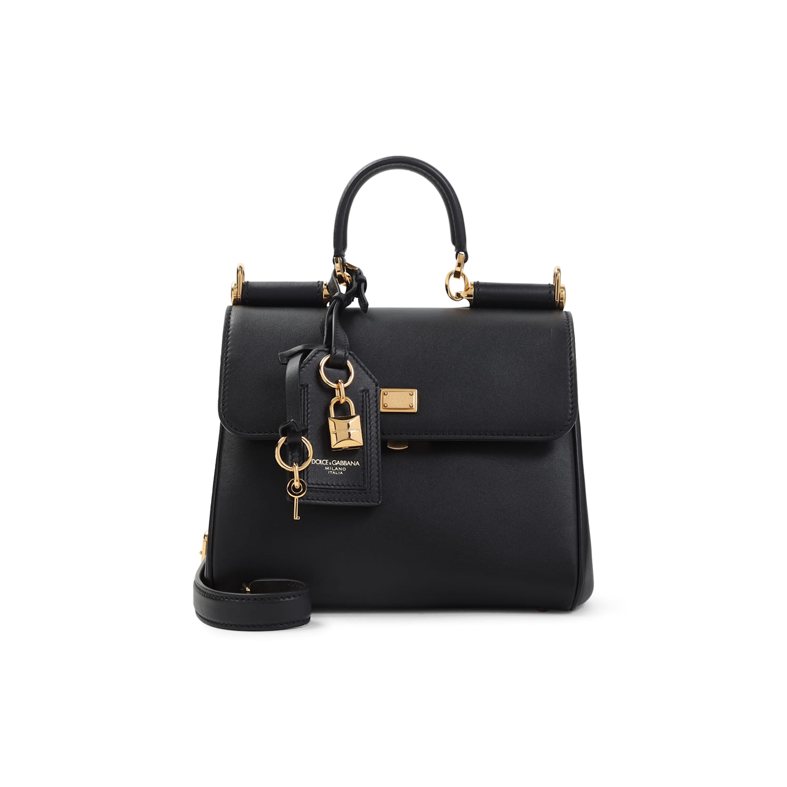 Dolce & Gabbana Sicily Soft Handbag In Black