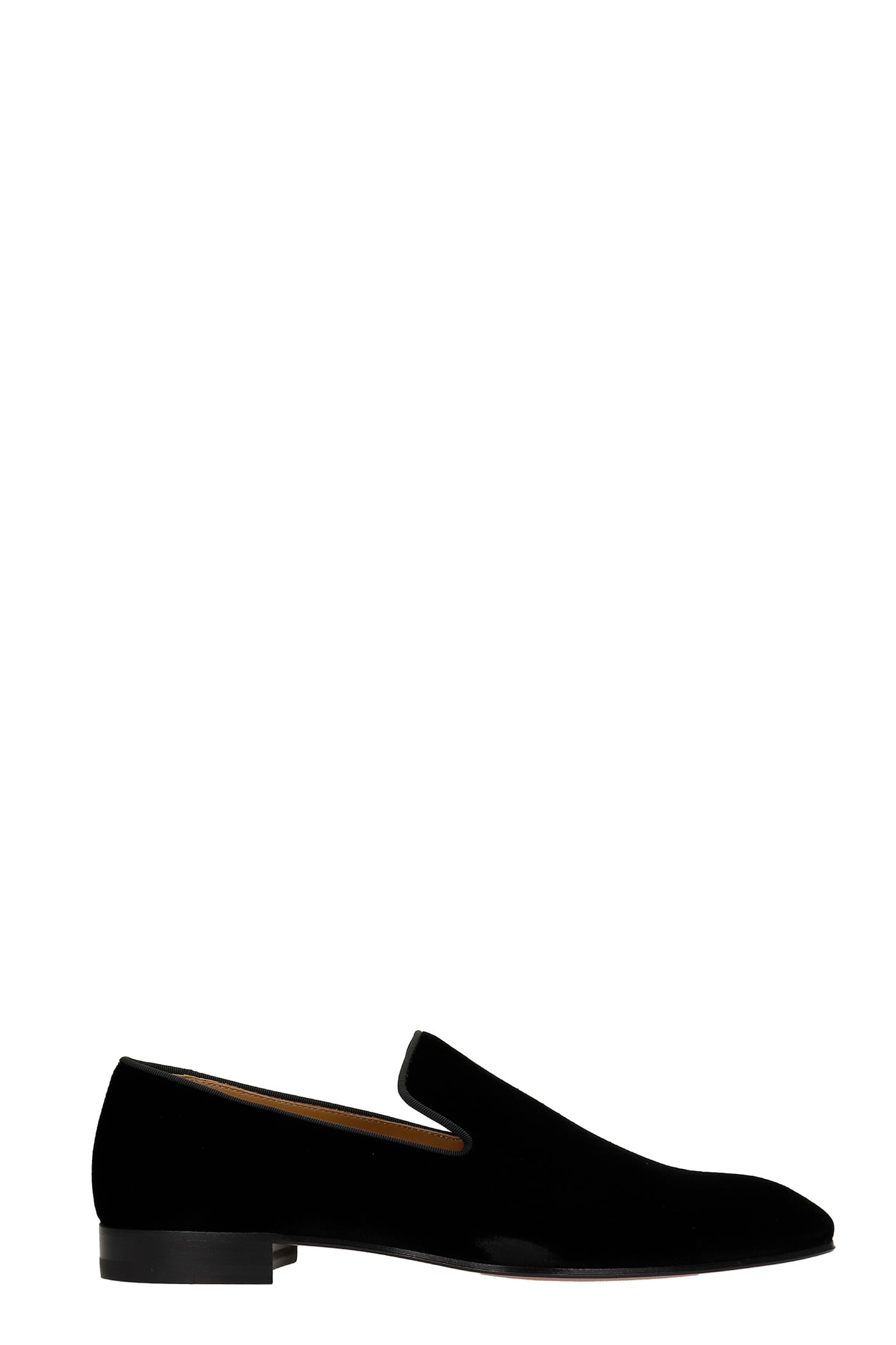 Christian Louboutin Dandelion Loafers In Black Velvet