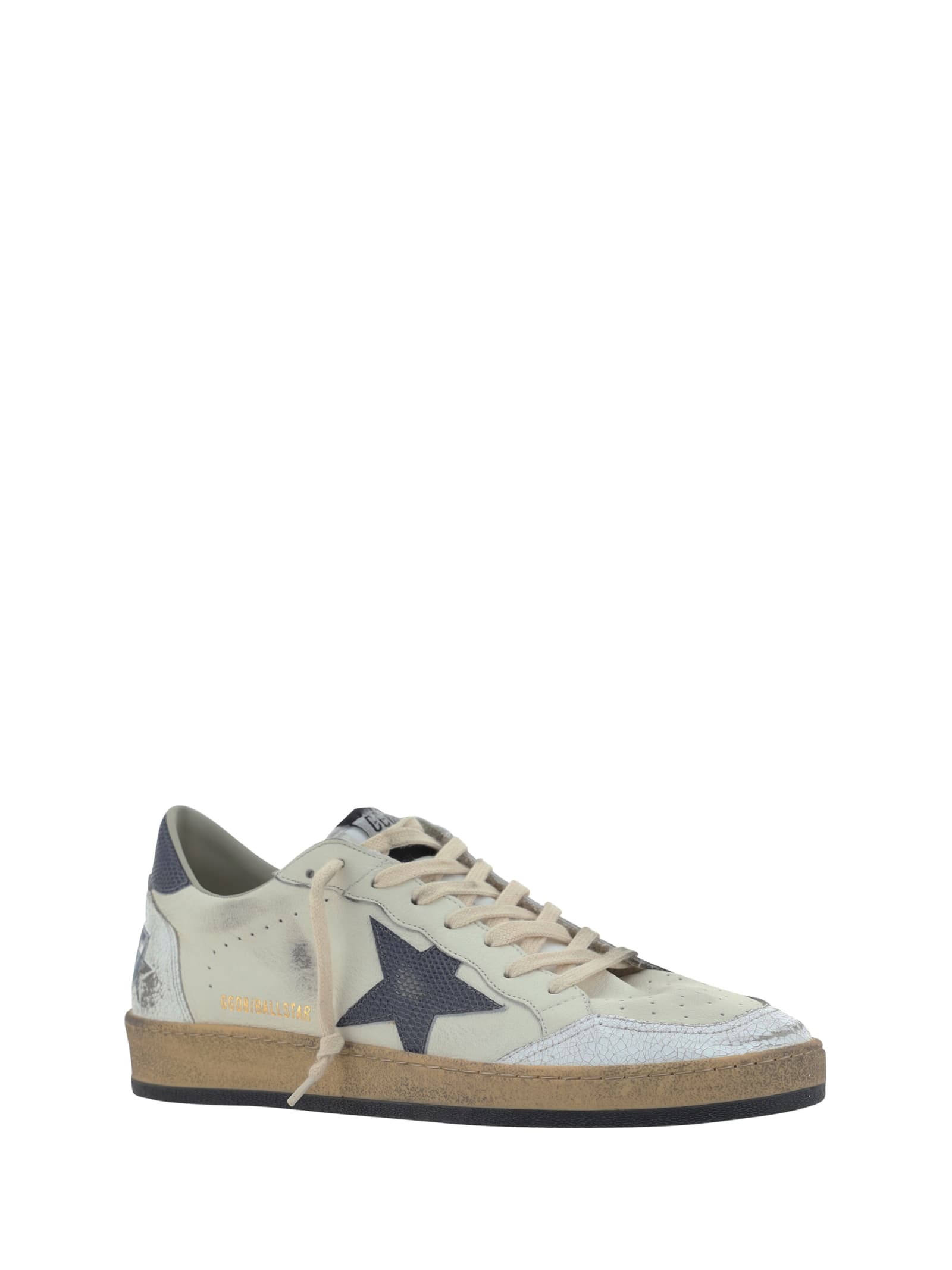 Shop Golden Goose Ball Star Sneakers In White