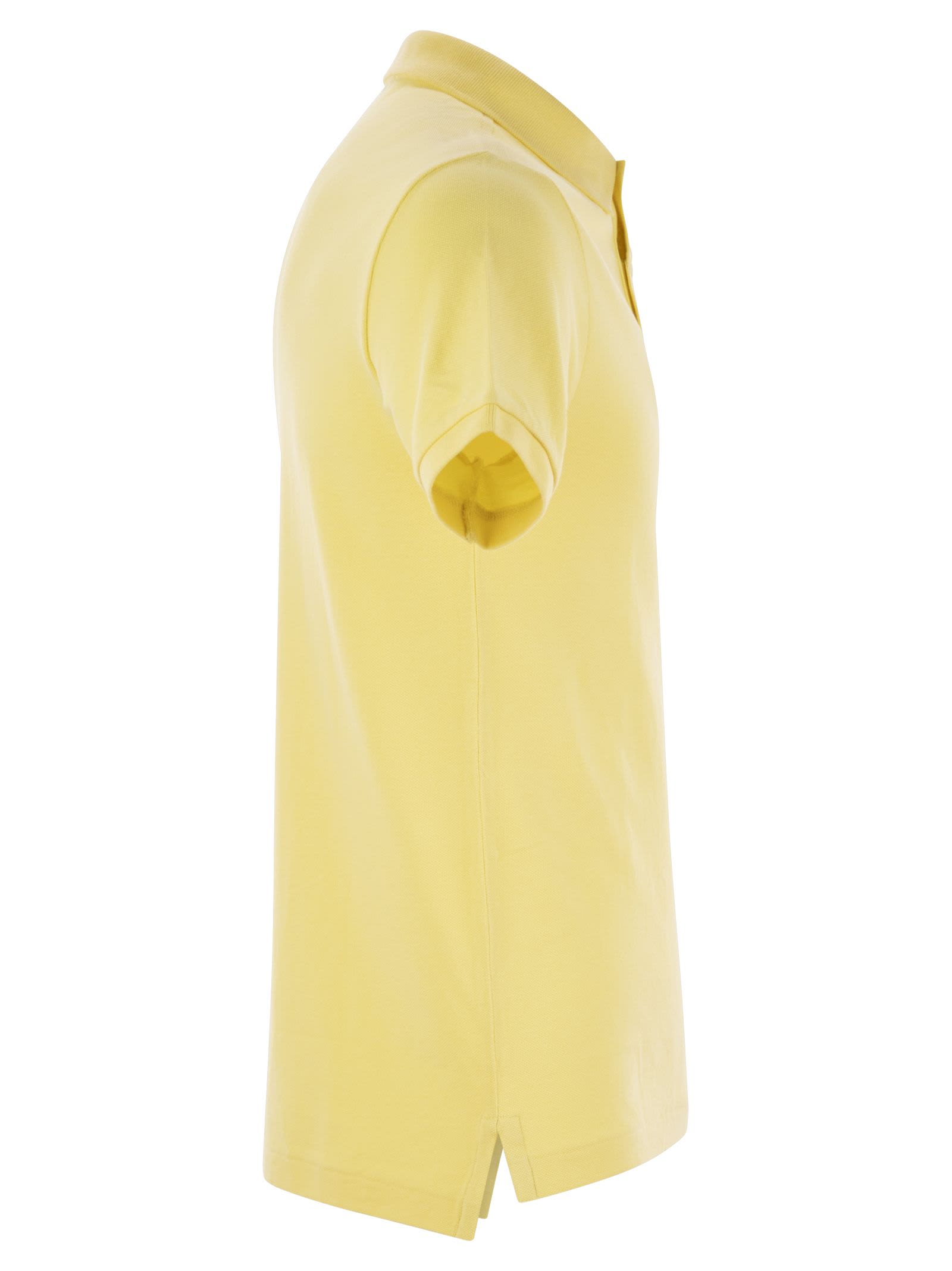 Polo Ralph Lauren Slim-fit Pique Polo Shirt In Yellow