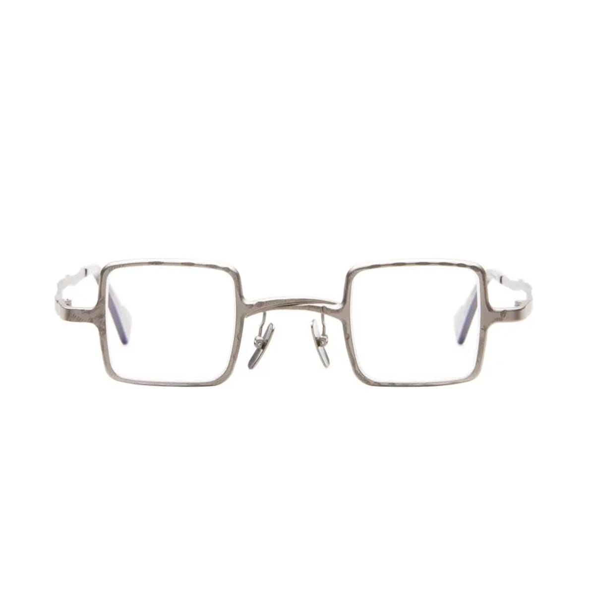 Shop Kuboraum Maske Z21 Micrometal Z Sm Silver Matt Glasses In Grigio