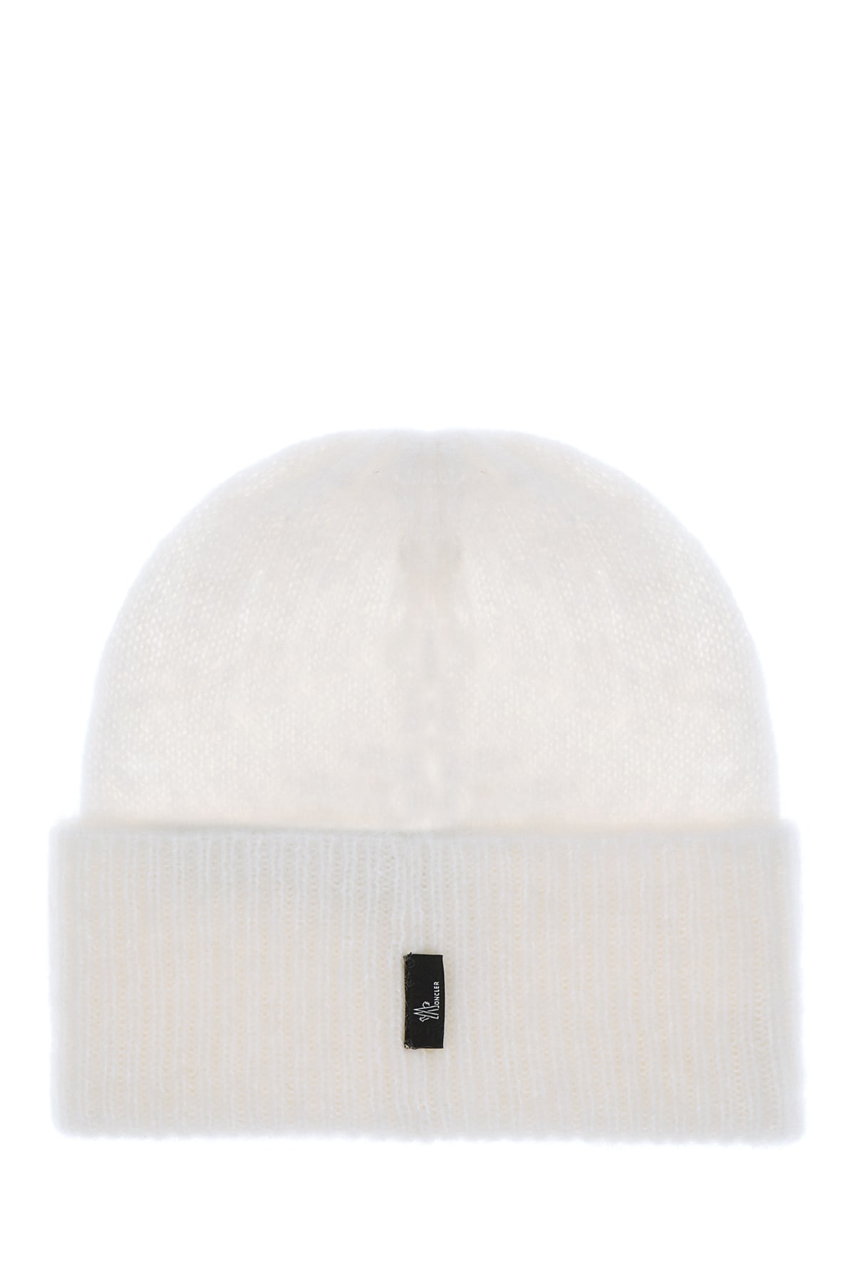 MONCLER IVORY ALPACA BLEND BEANIE HAT 