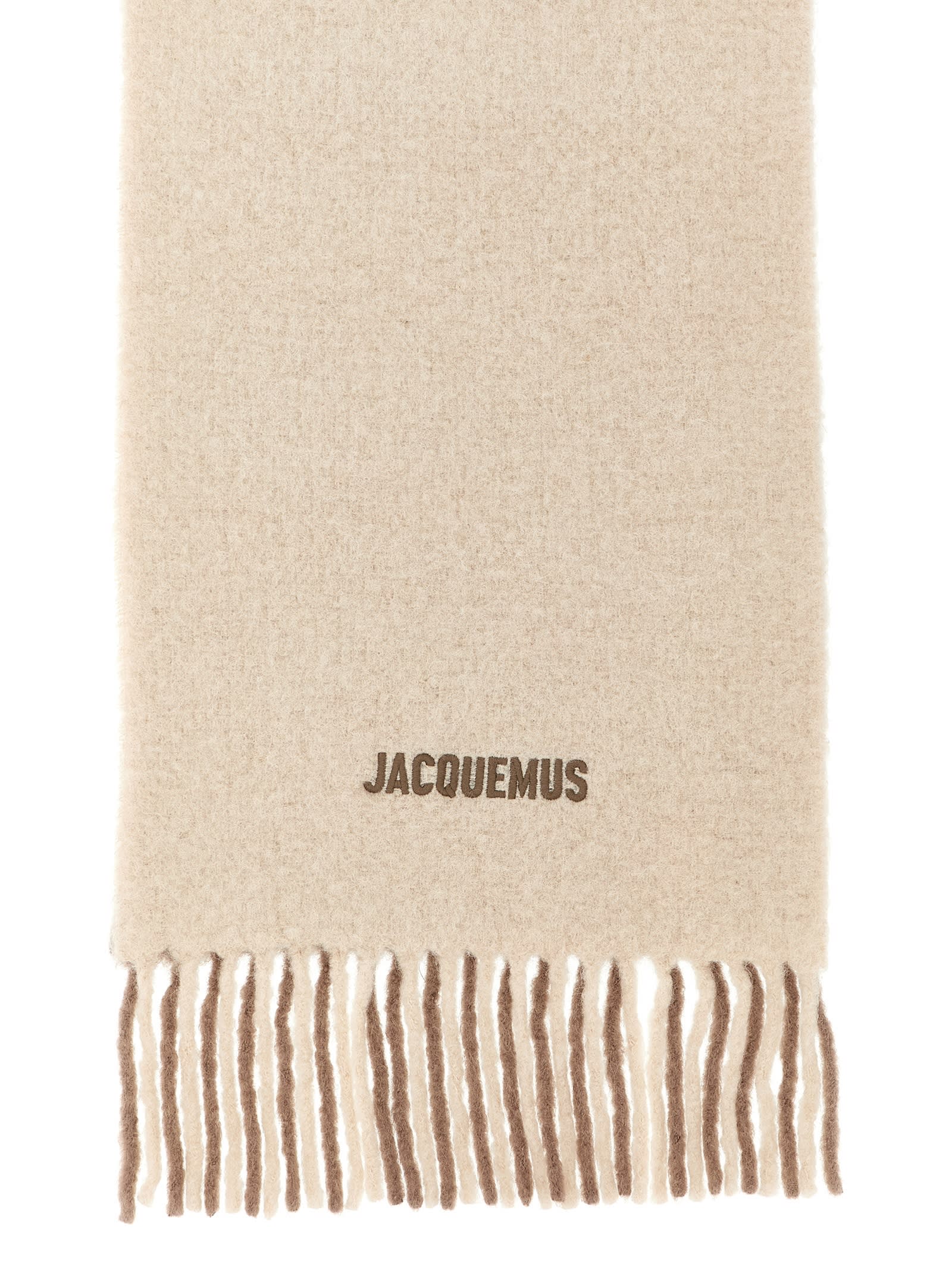 Jacquemus Womens Multi-beige The Moisson Wool-blend Scarf In Multi