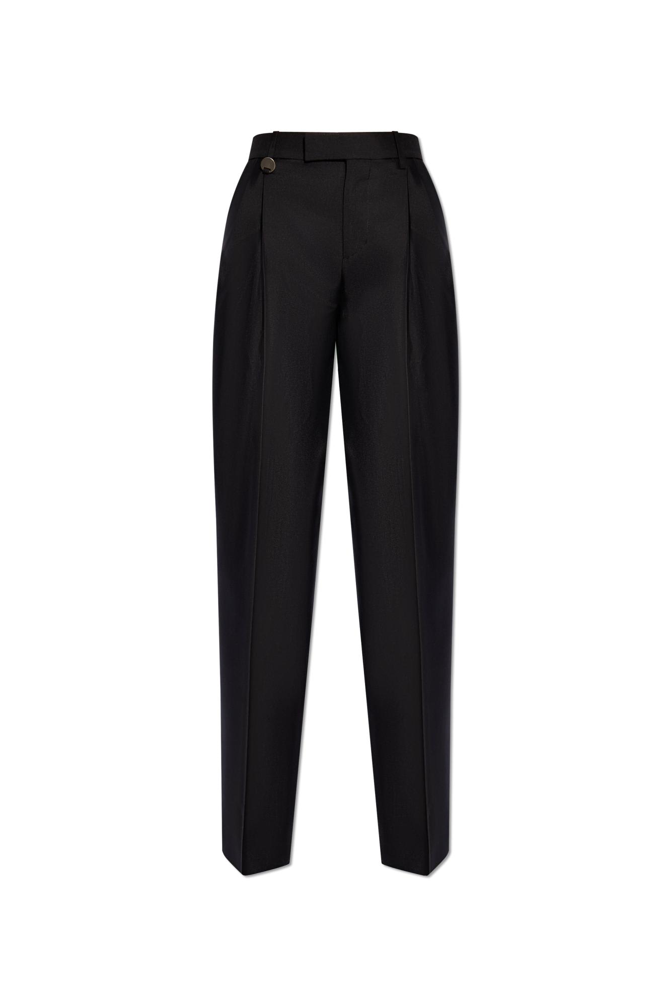 Shop Burberry Creased Trousers