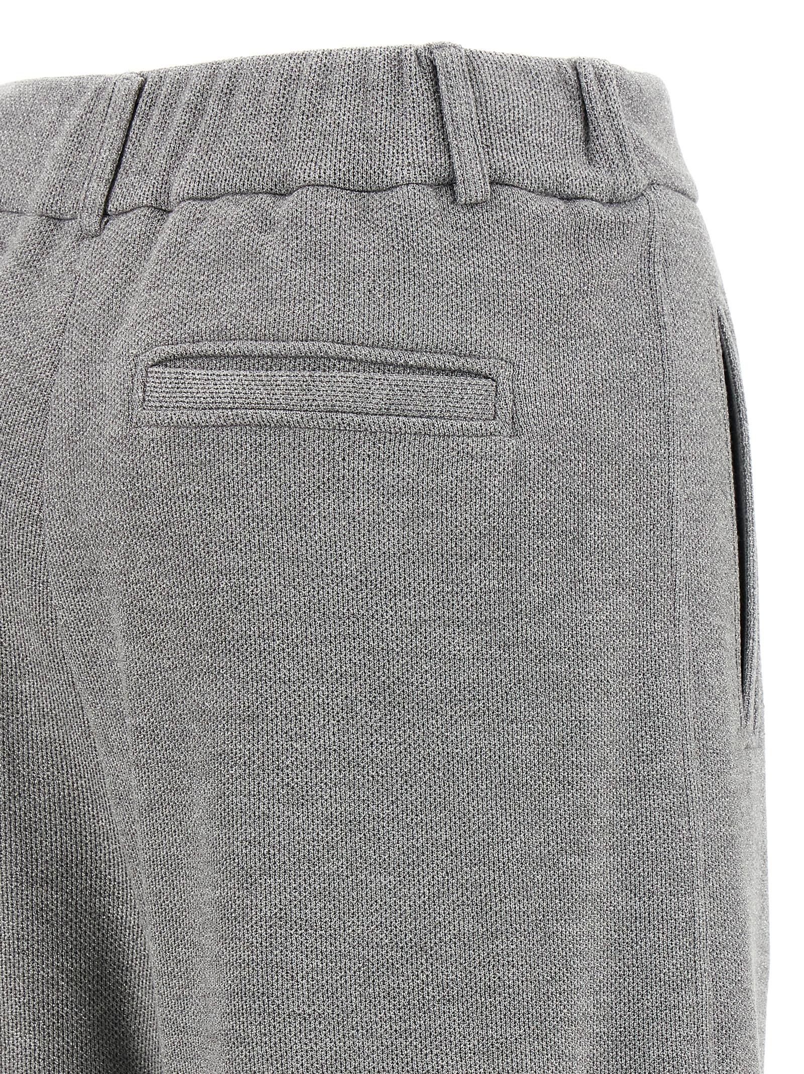 Brunello Cucinelli Trousers With Belt Loops And Pockets In Gray