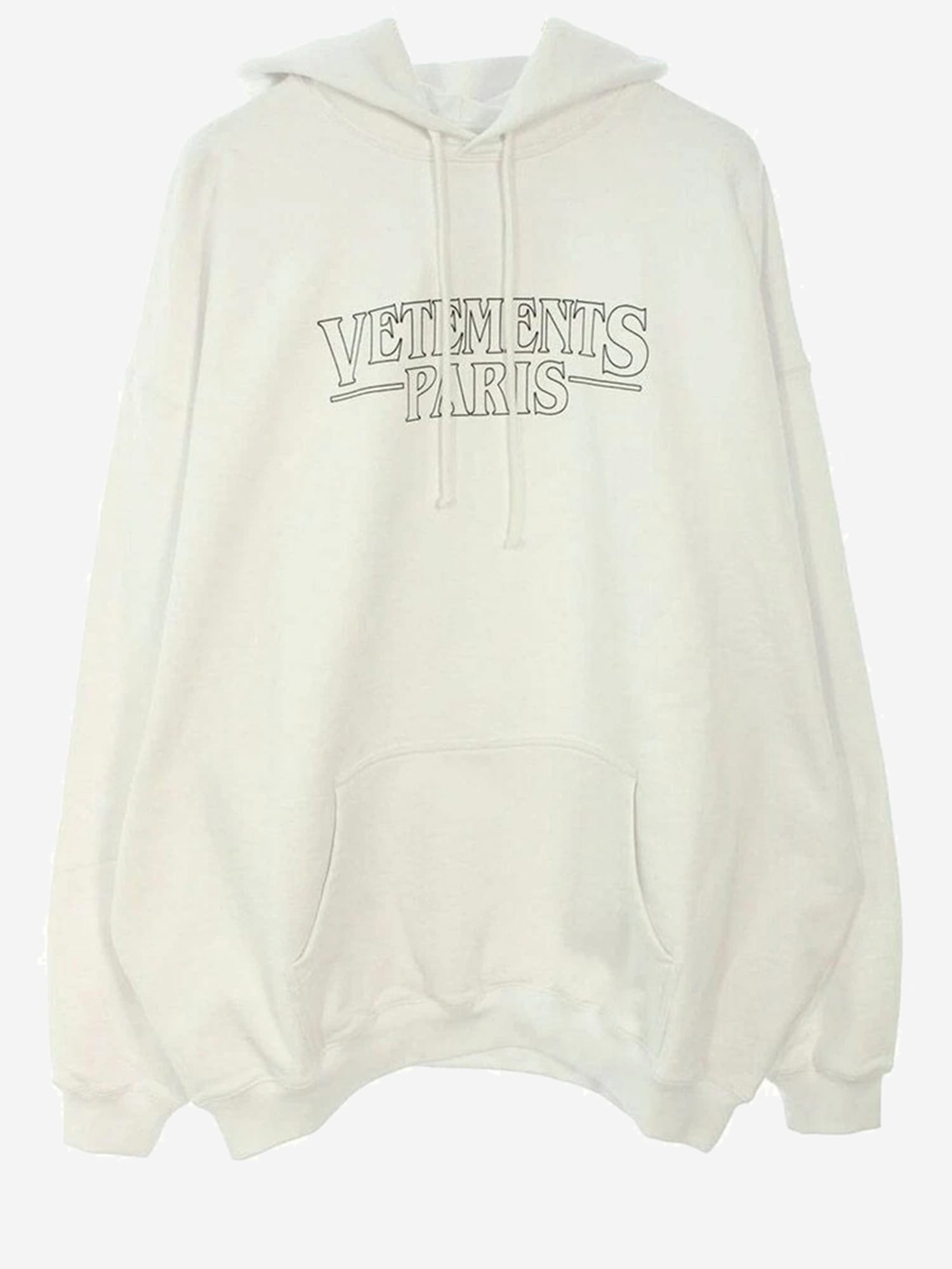 Vetements Logo-print Hoodie In White