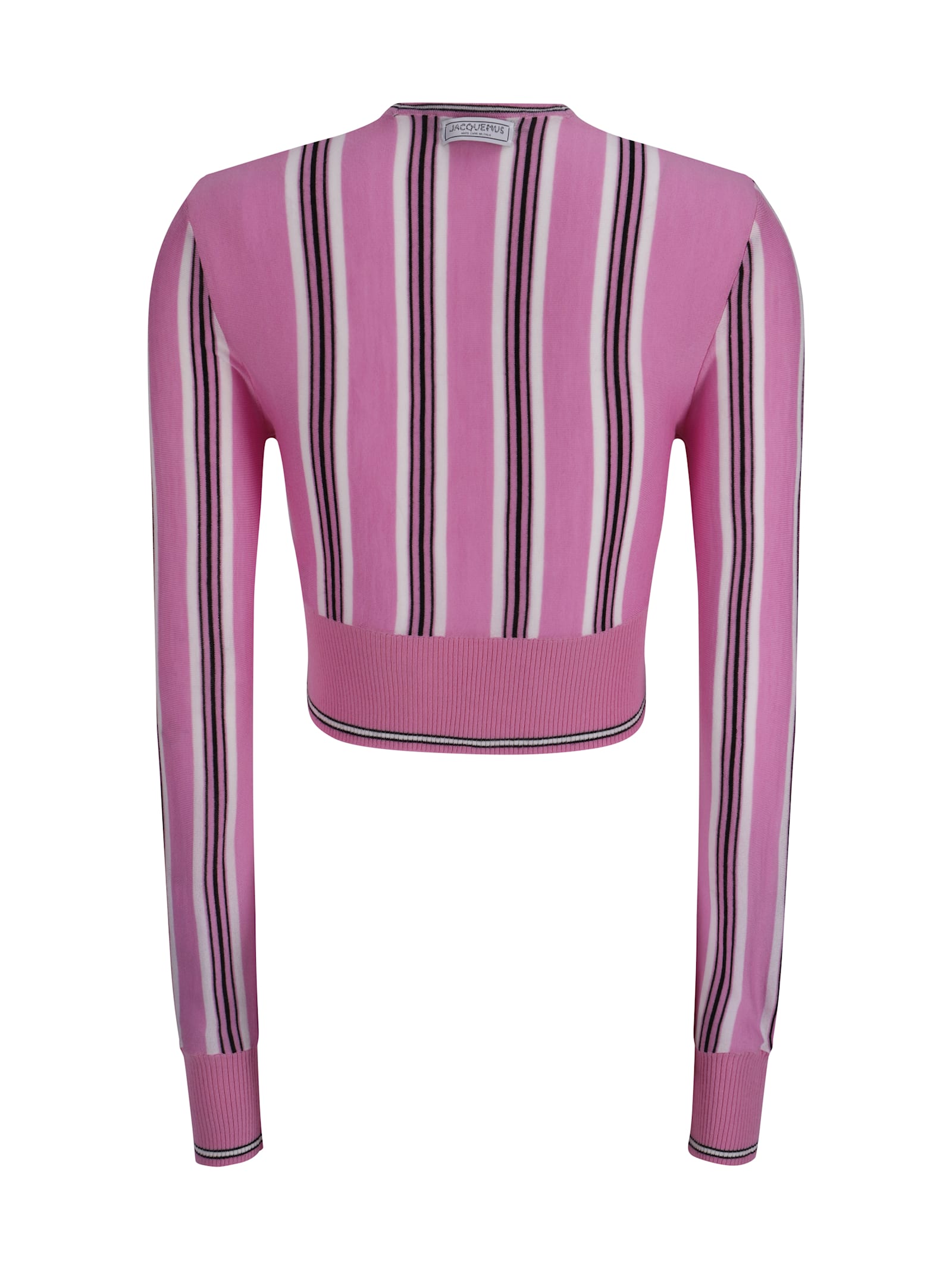 Shop Jacquemus Le Cardigan Spiaggia In Multi-pink