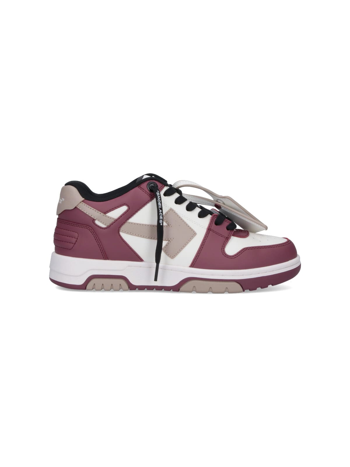 Off-white Out Of Office Tricolor White Burgundy In Multi