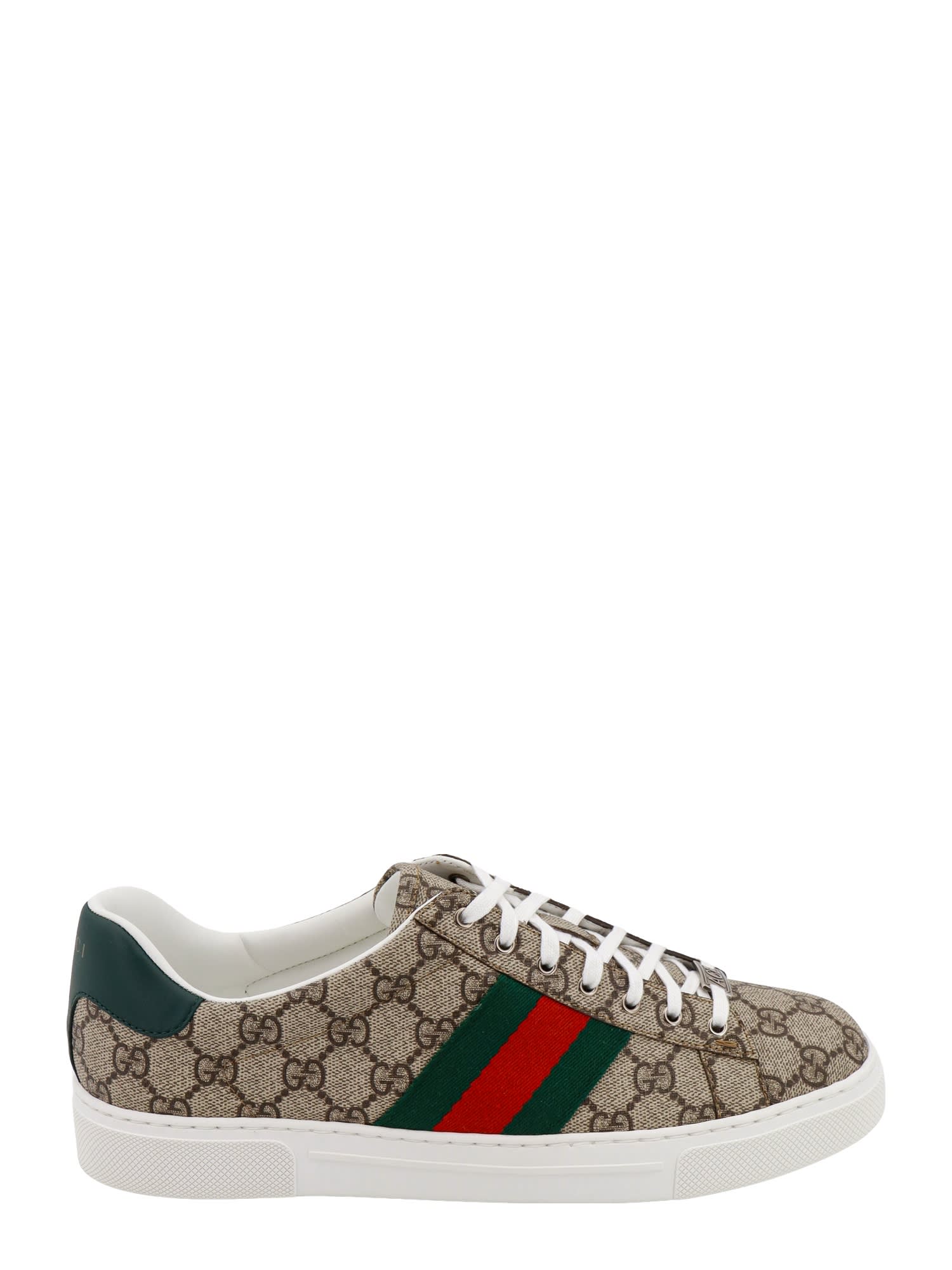 Gucci Men Ace Supreme Gg Fabric Low-top Sneakers In Multi