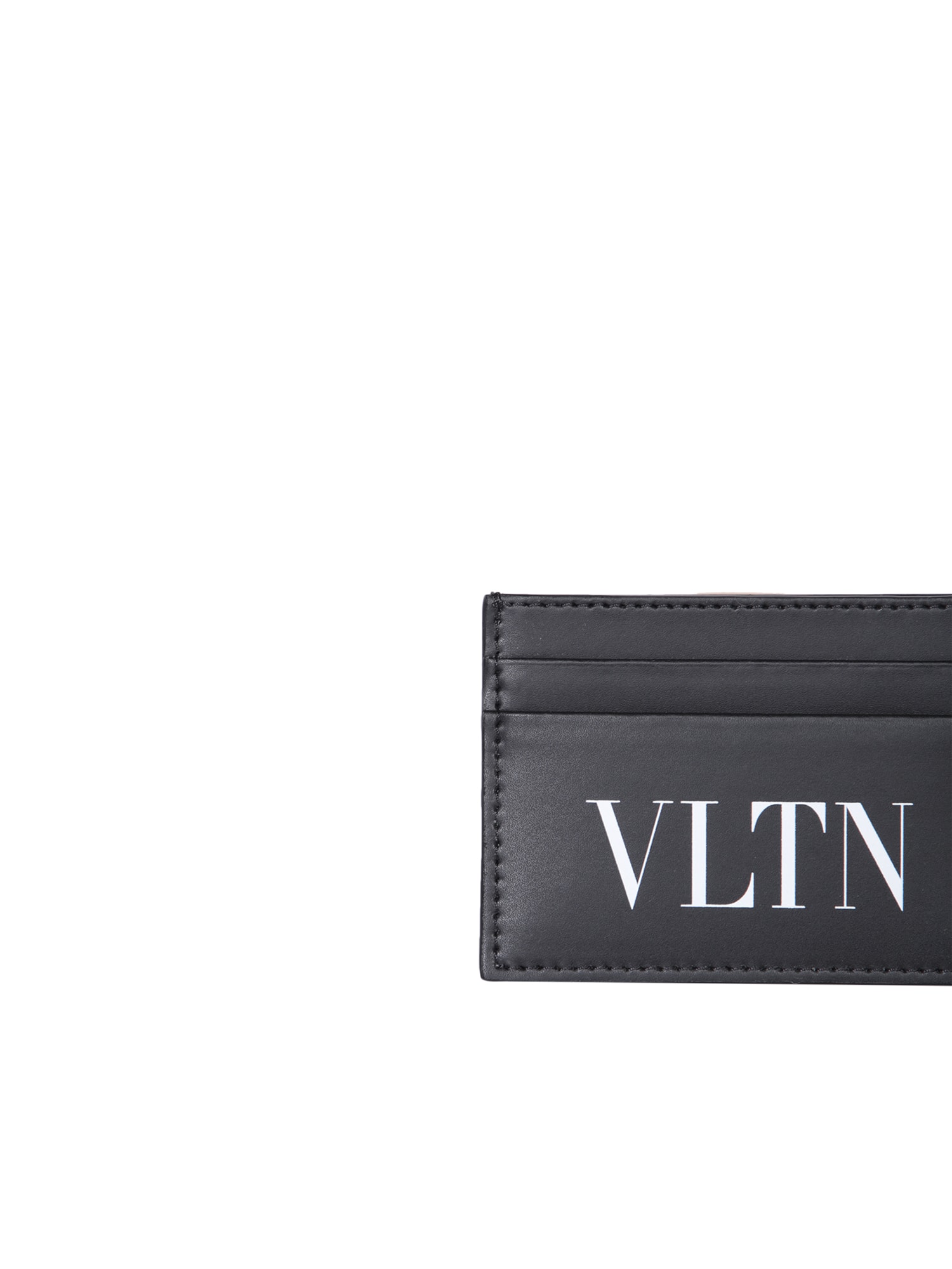 Shop Valentino Vltn Black Cardholder