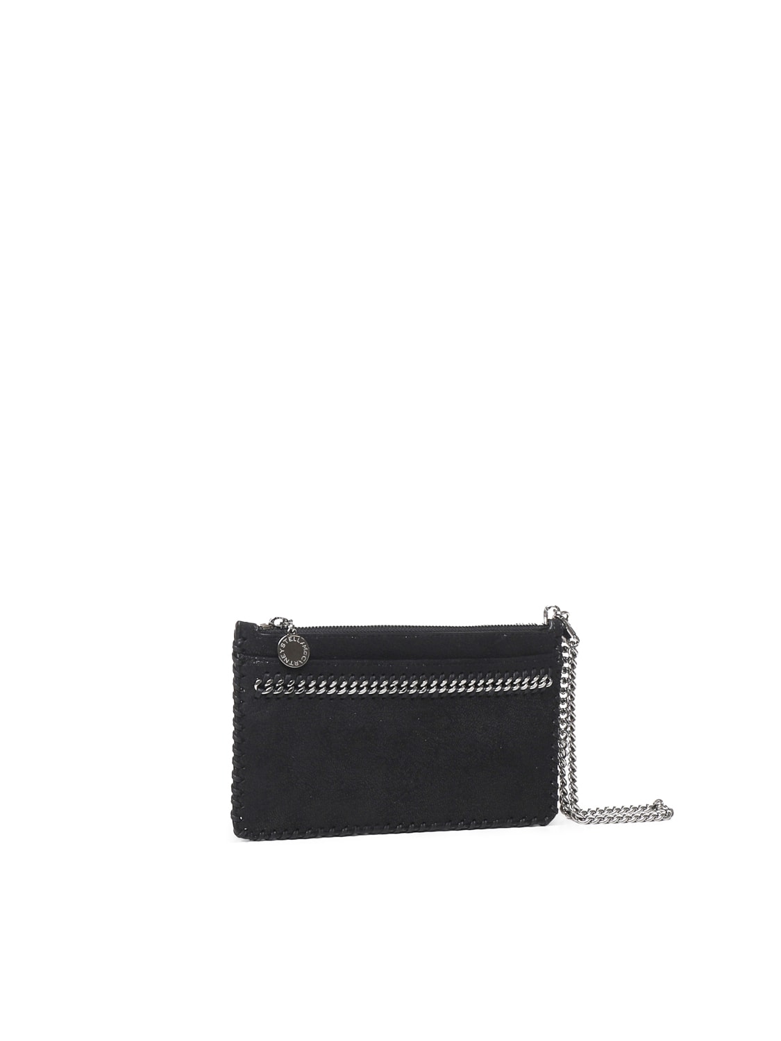 Shop Stella Mccartney Pouch In Eco Shaggy Deer In Black