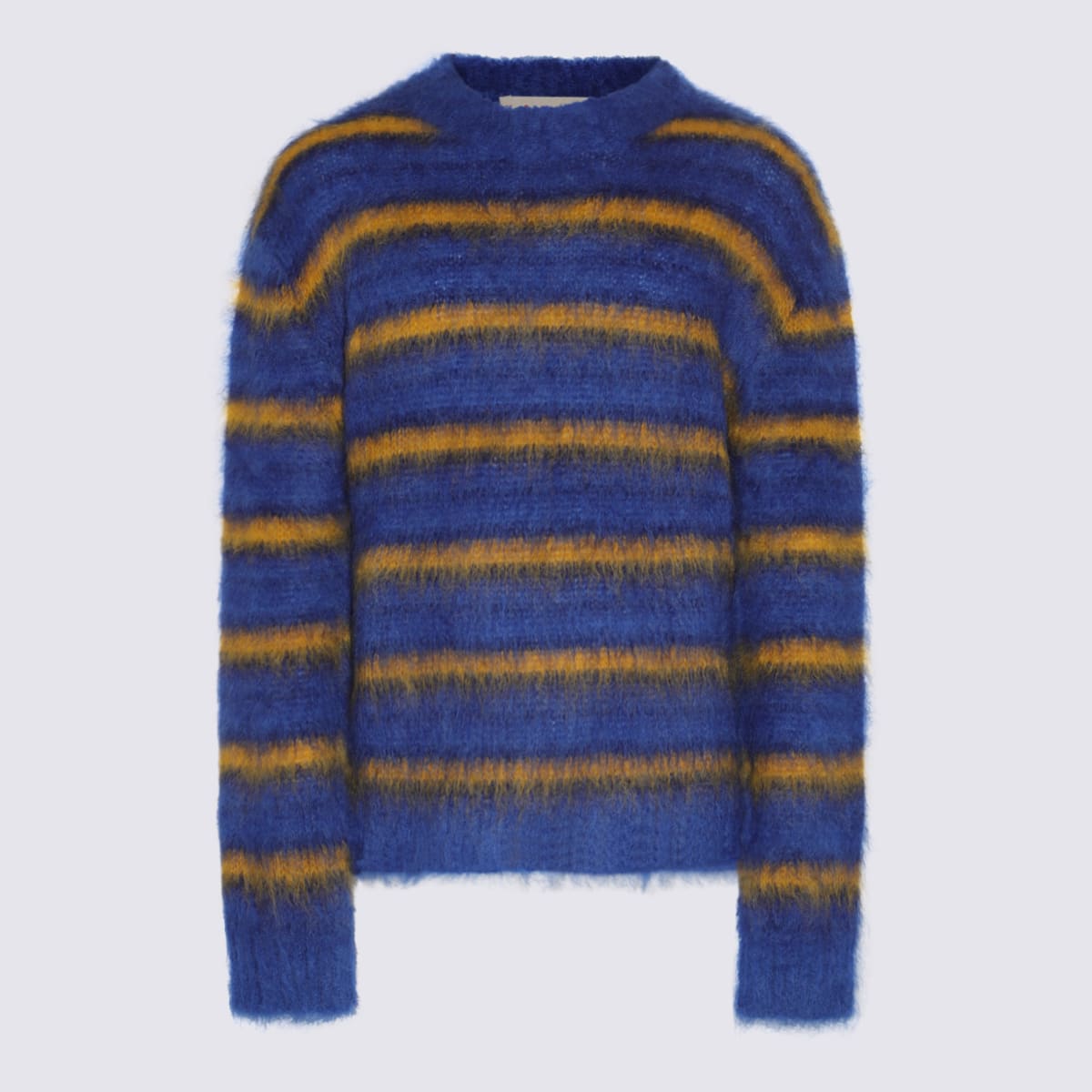 Blue And Yellow Wool Knitwear