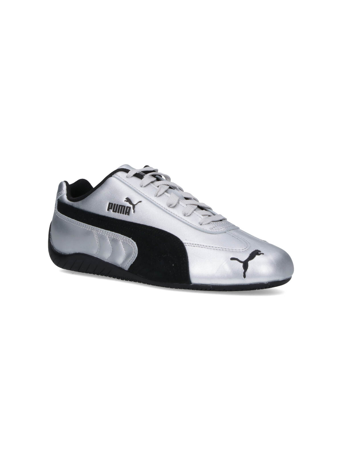 Puma Silver Speedcat Metallic Sneakers In Gray