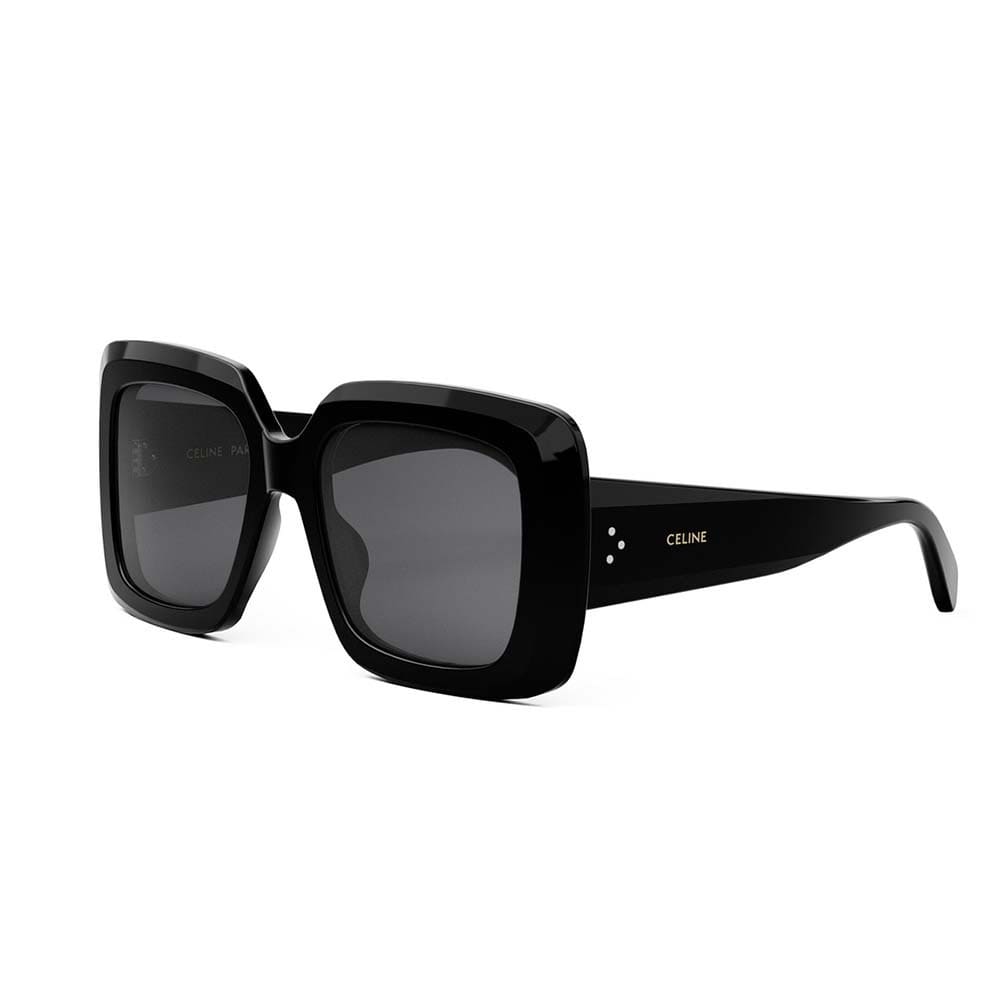 Shop Celine Sunglasses In Nero/grigio Sfumato