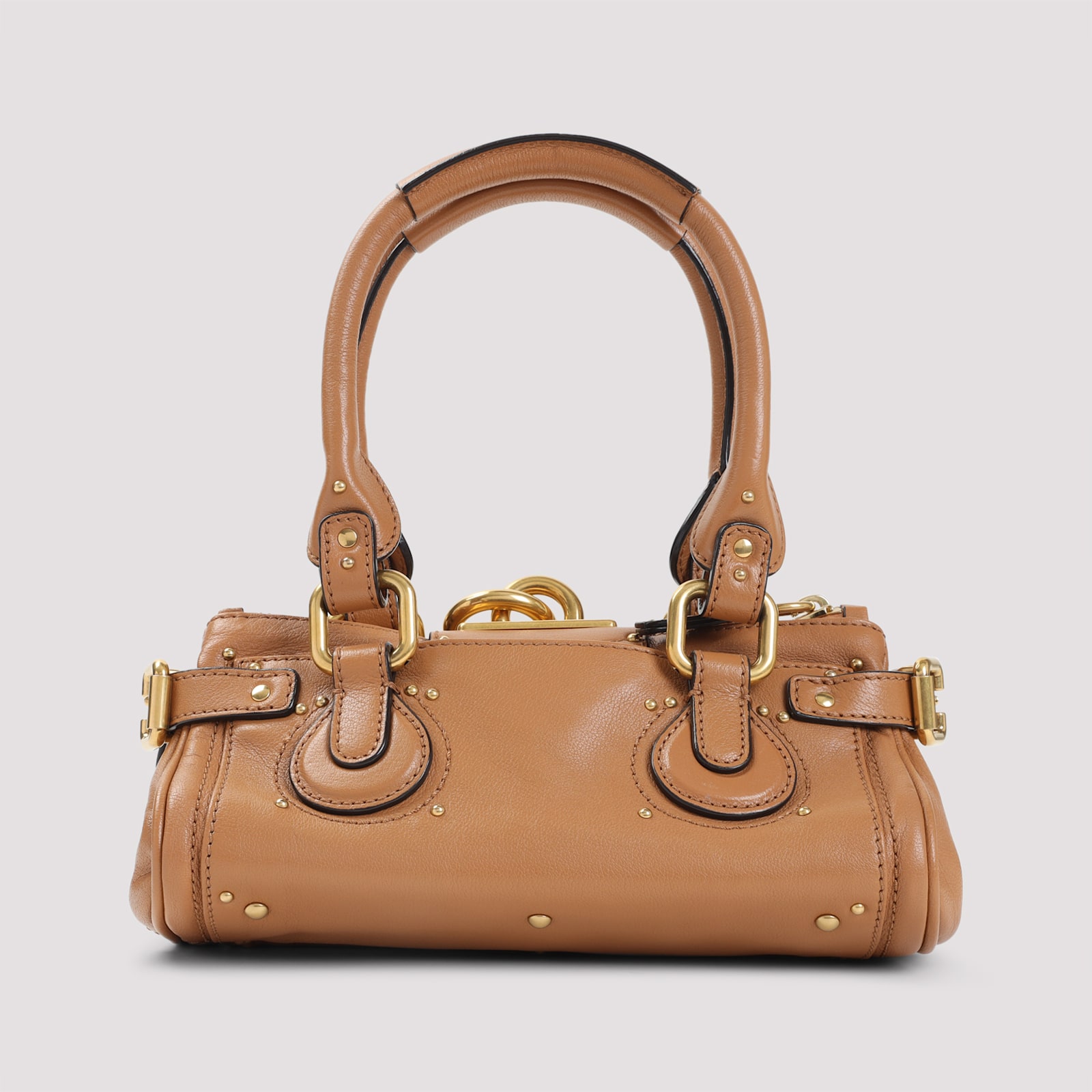 Chloé Small Paddington Padlock Top-handle Tote Bag In Brown