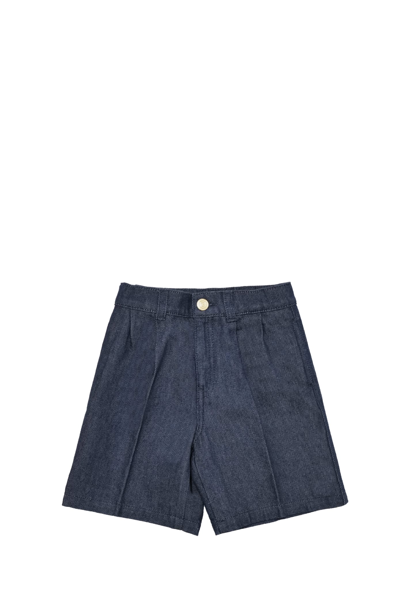 Shop Gucci Denim Bermuda Shorts In Blue