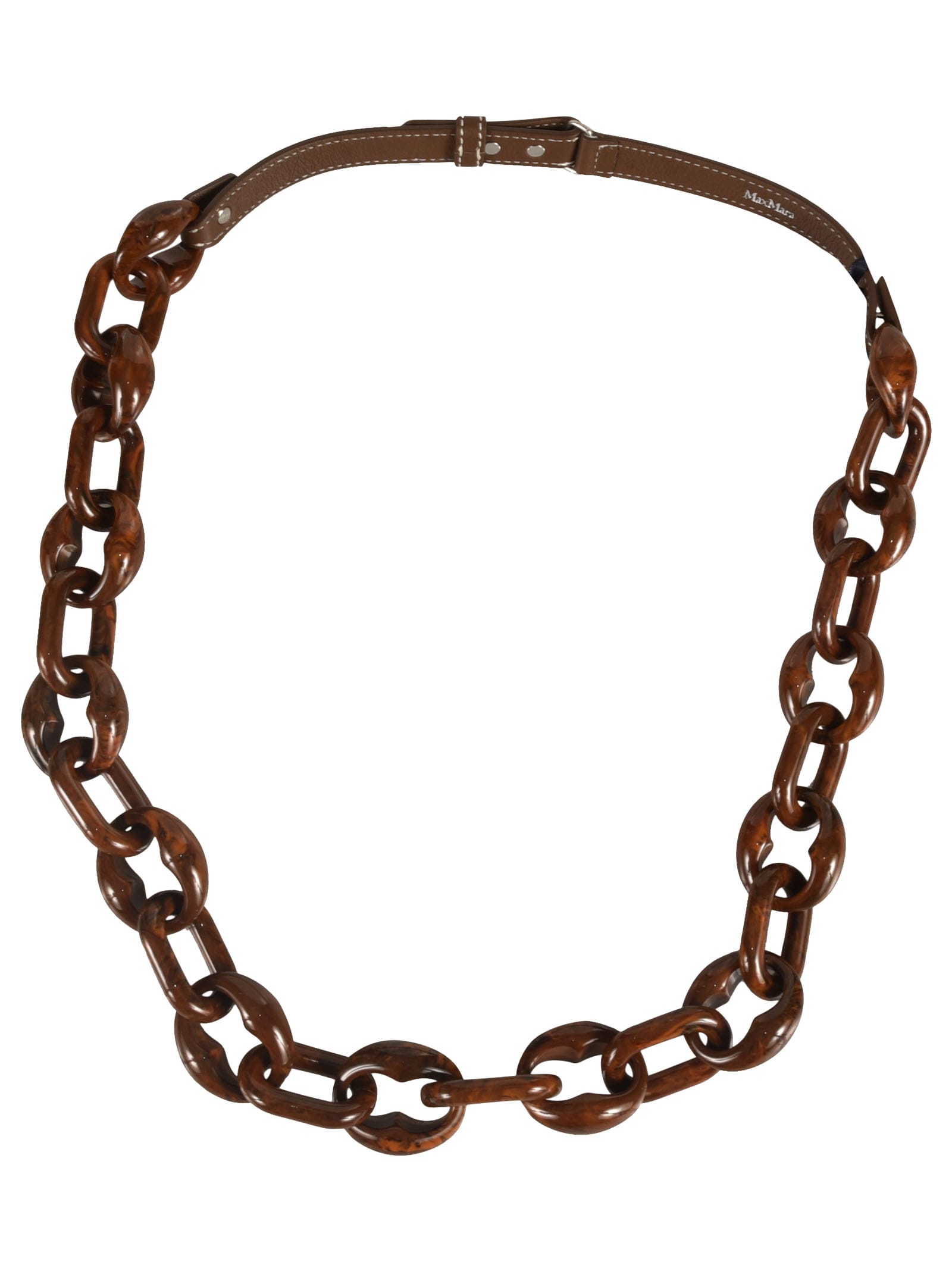 Max Mara The Cube Chain & Strap Necklace