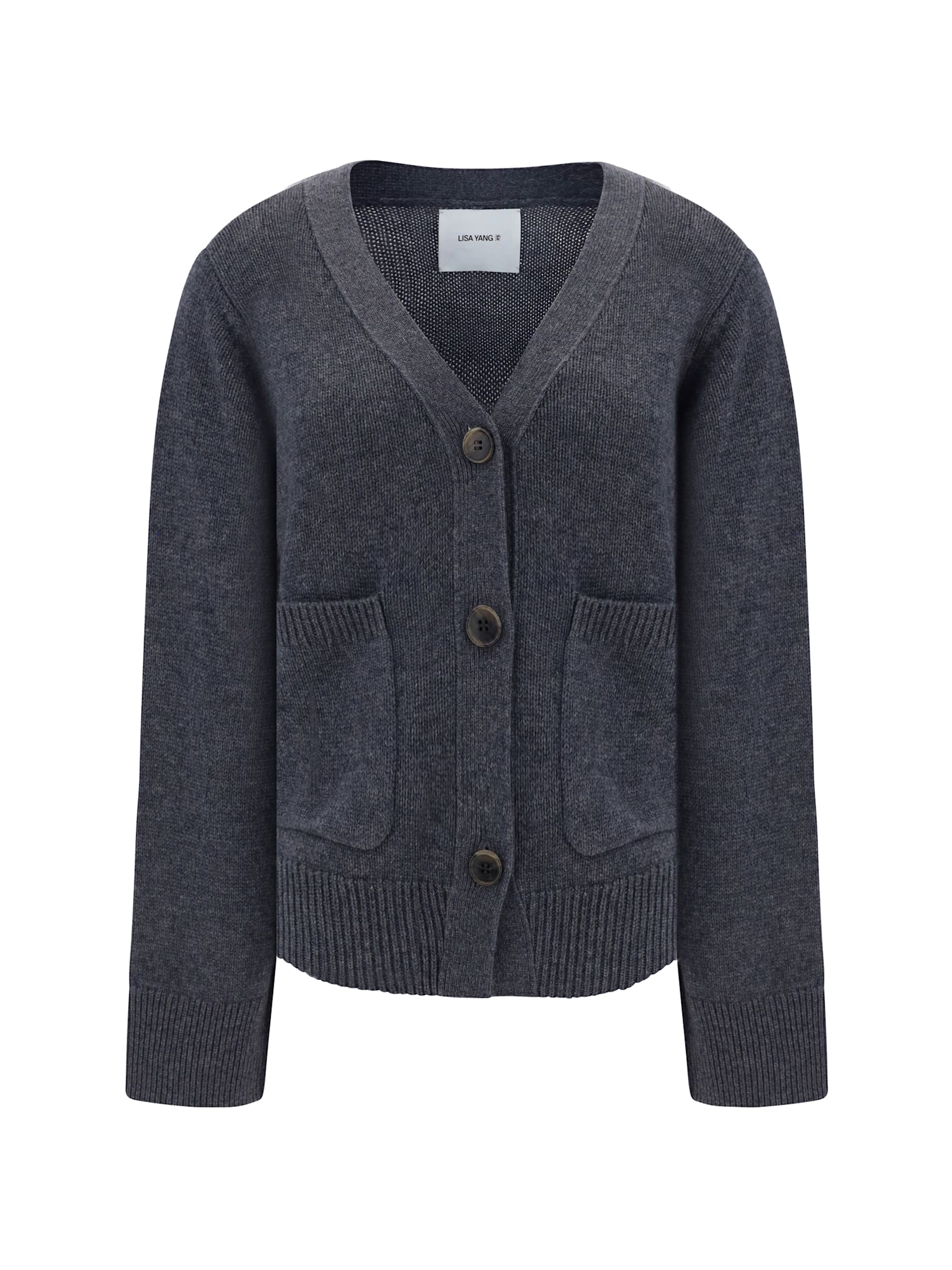 Shop Lisa Yang Danni Cardigan In Graphite