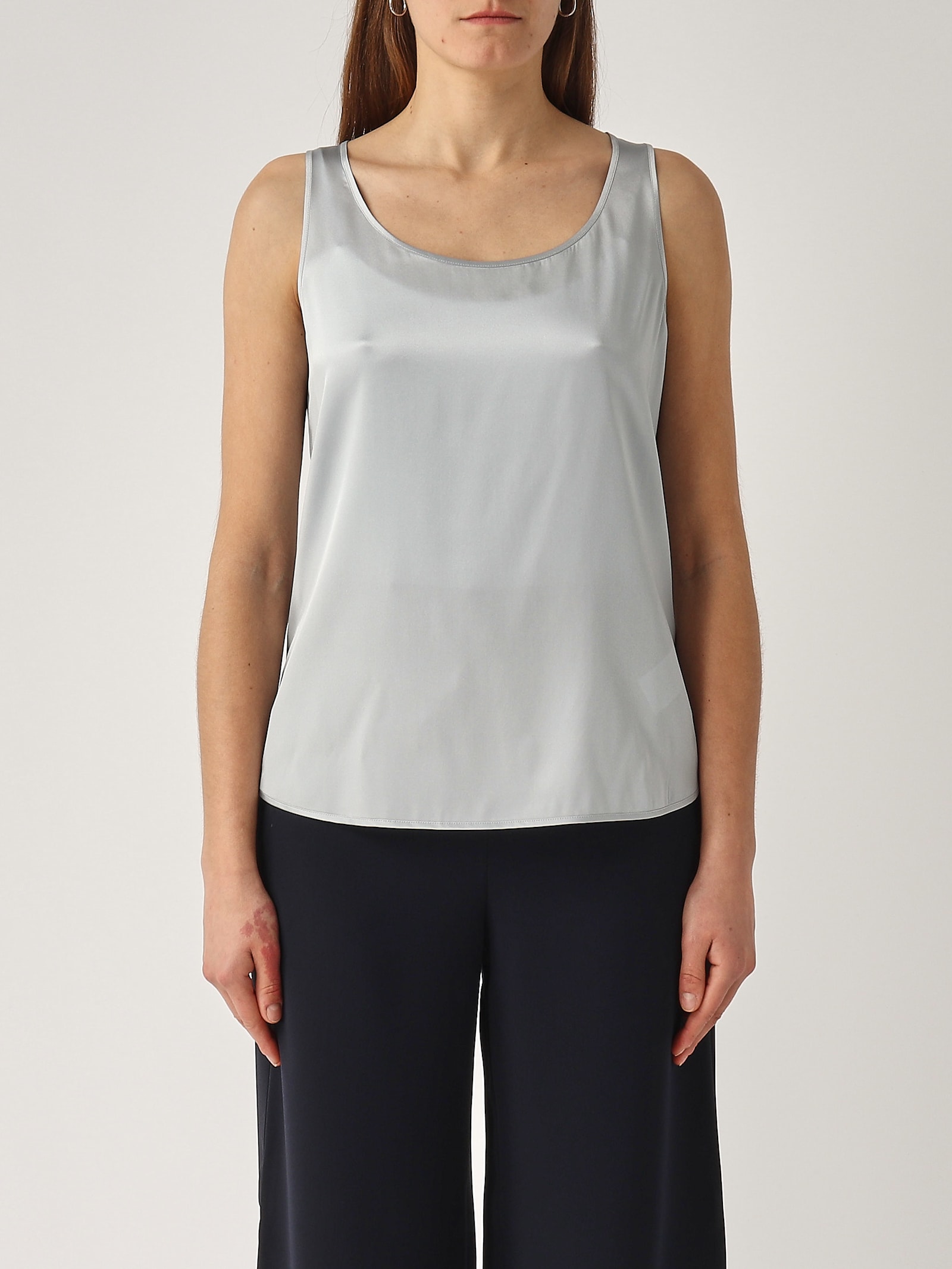 Max Mara Pan Top-wear In Azzurro Polvere