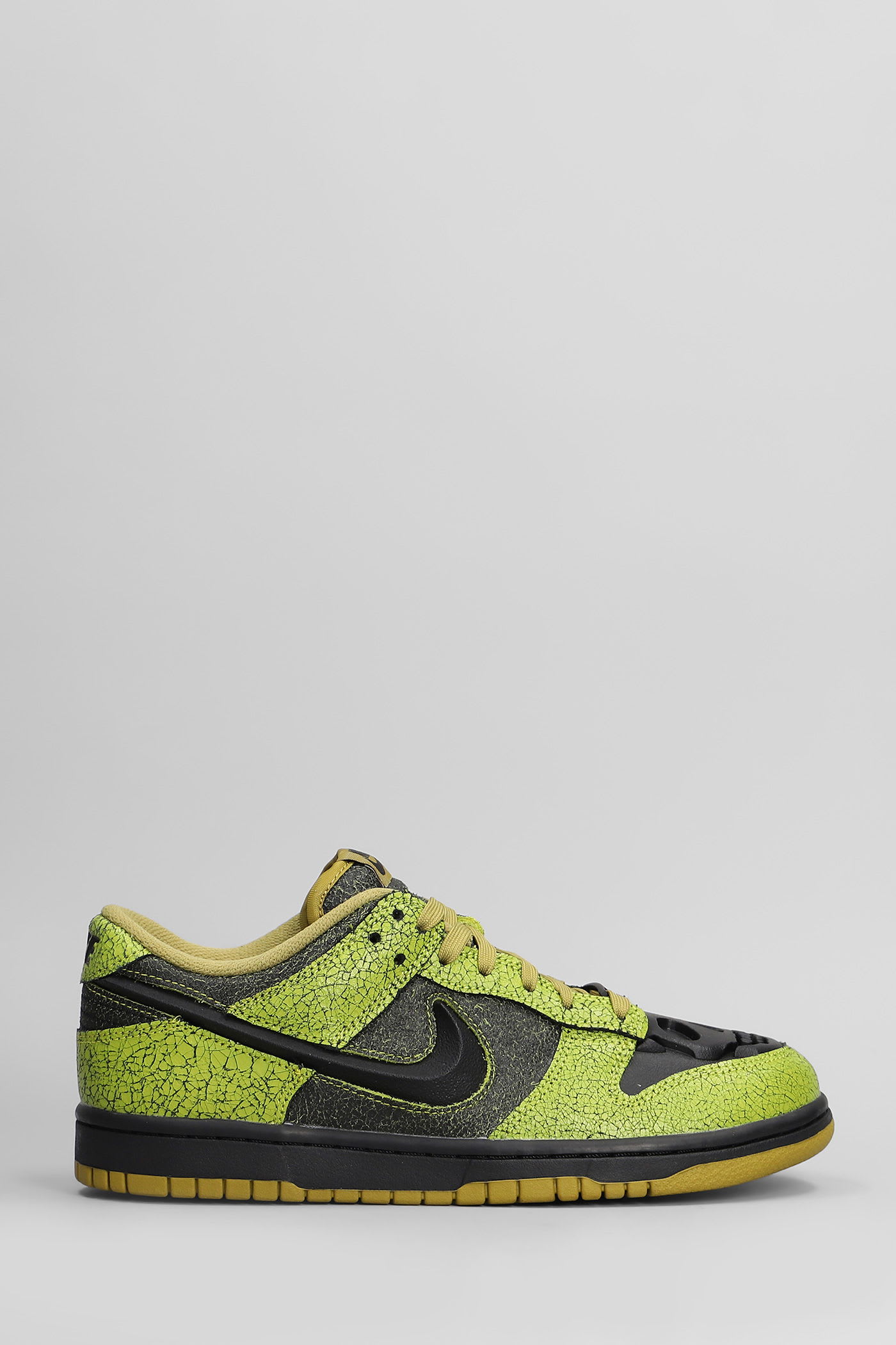 Nike Dunk Low Retro Sneakers In Green Leather In Green
