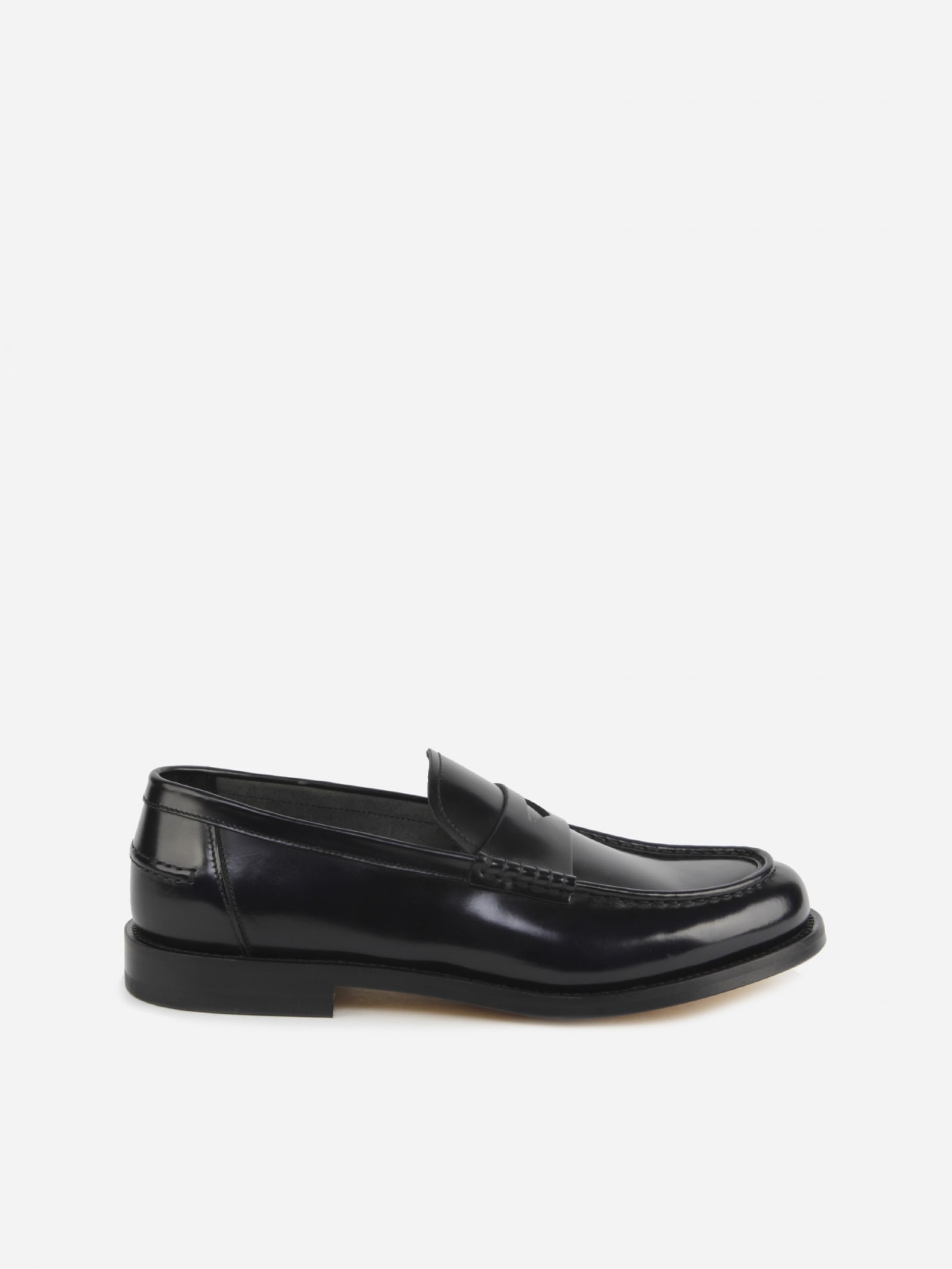 Doucals Loafers Made Of Leather With Tone-on-tone Stitching