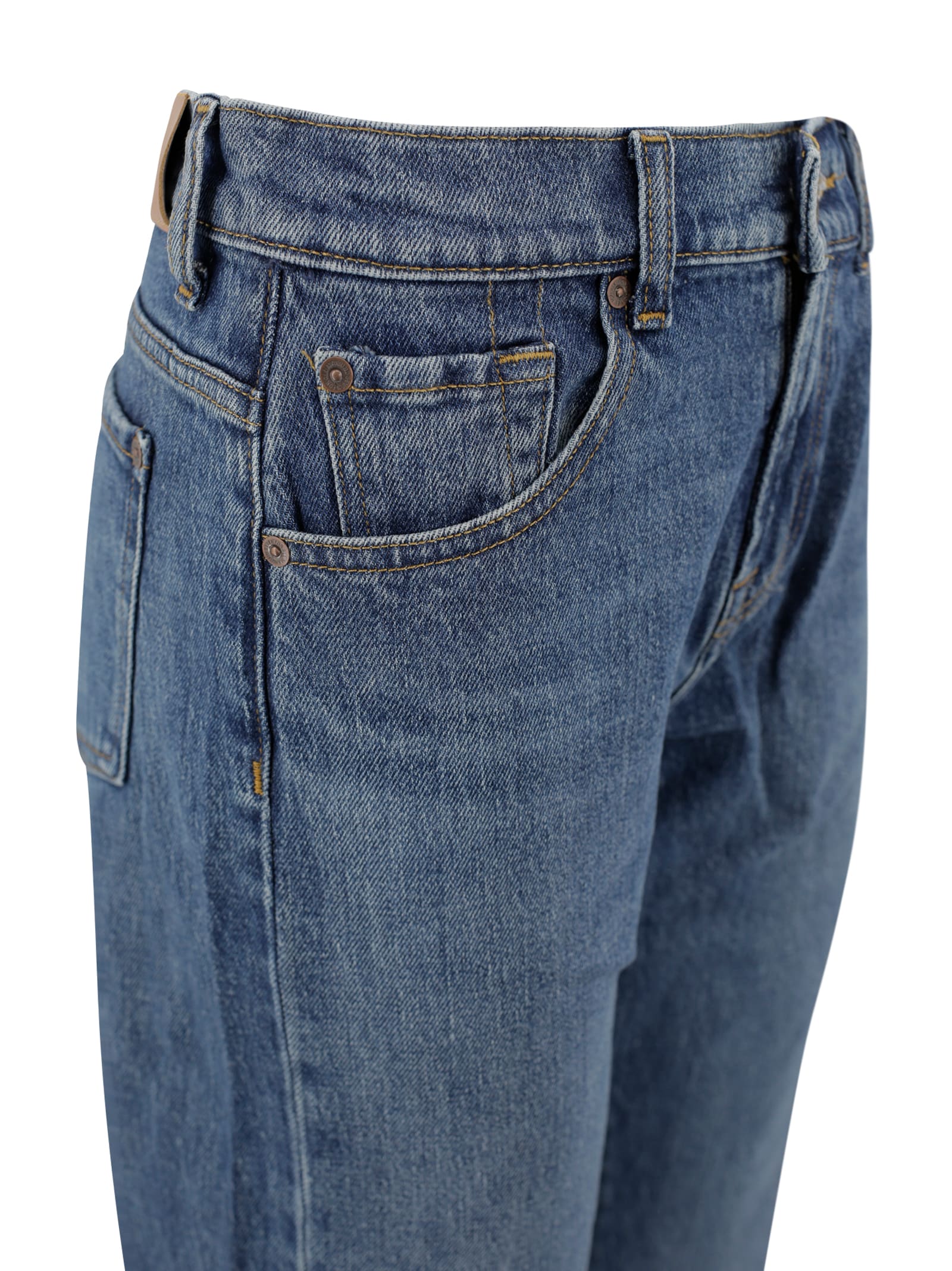 7 For All Mankind Tess High-rise Straight-leg Jeans In Denim
