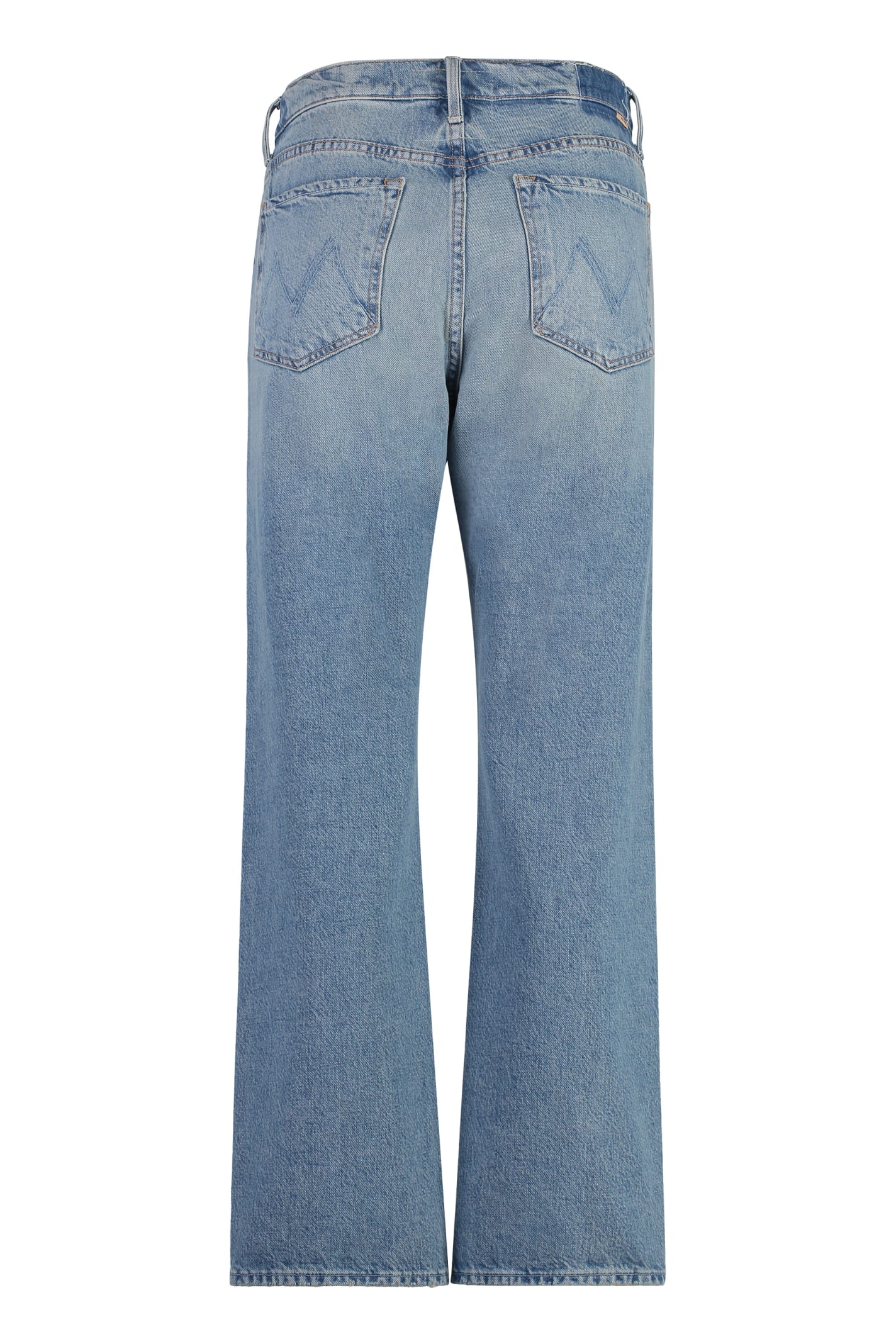 Shop Mother The Ditcher Hover Cropped Jeans In Denim