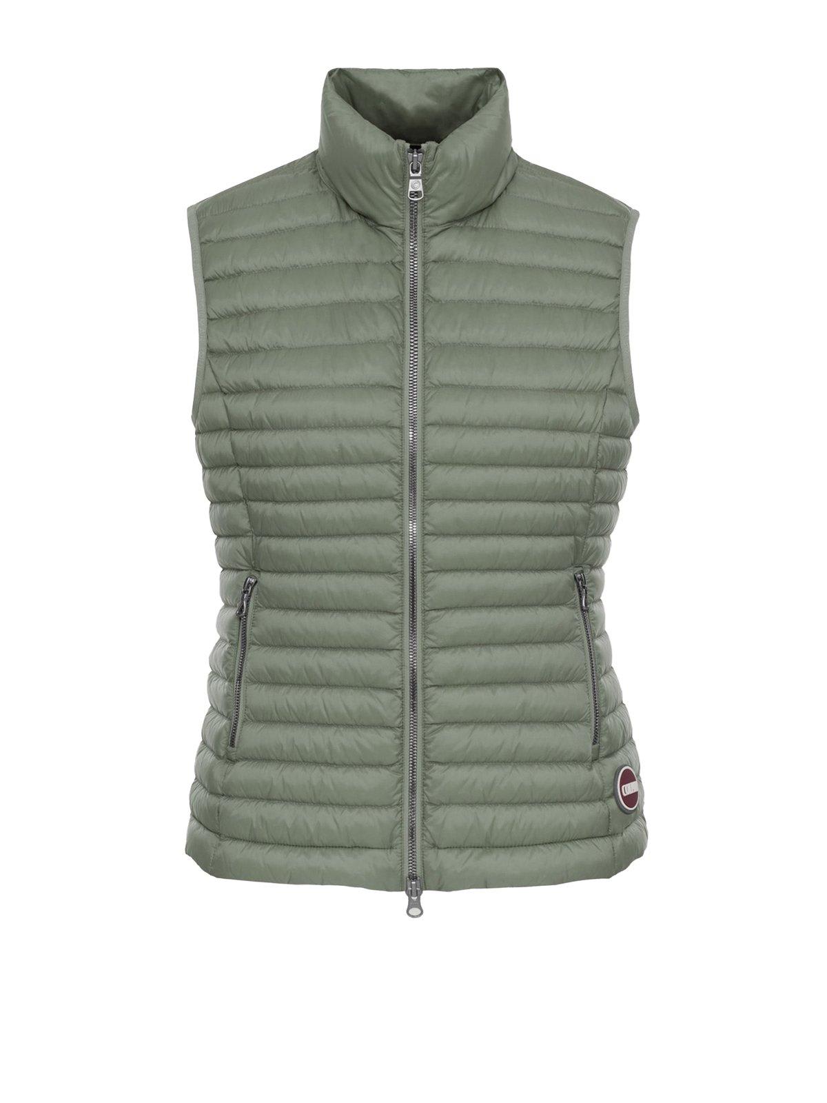 Shop Colmar Zipped Quilted Gilet In Dollar