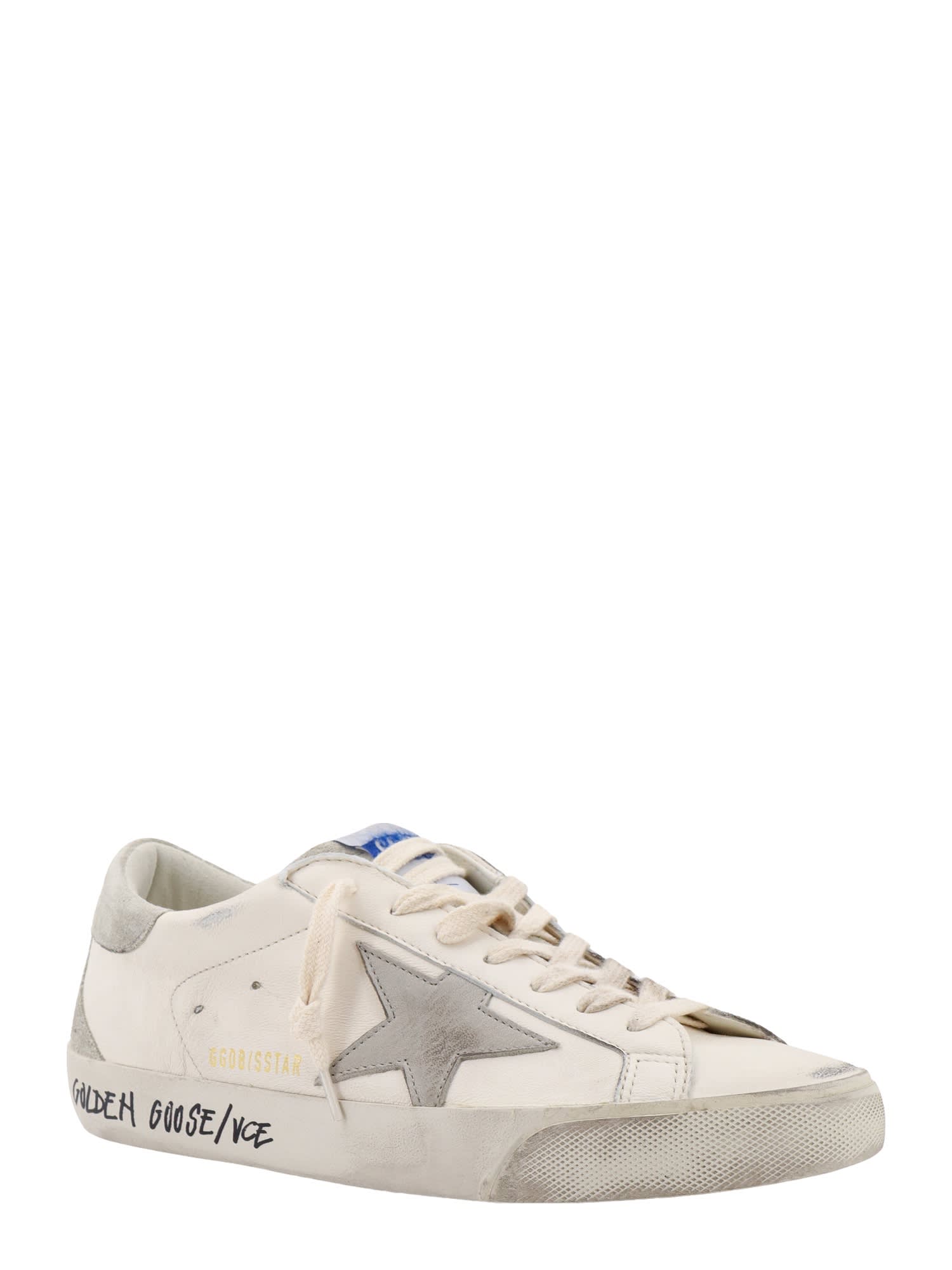 Shop Golden Goose Super Star Sneakers In Grey