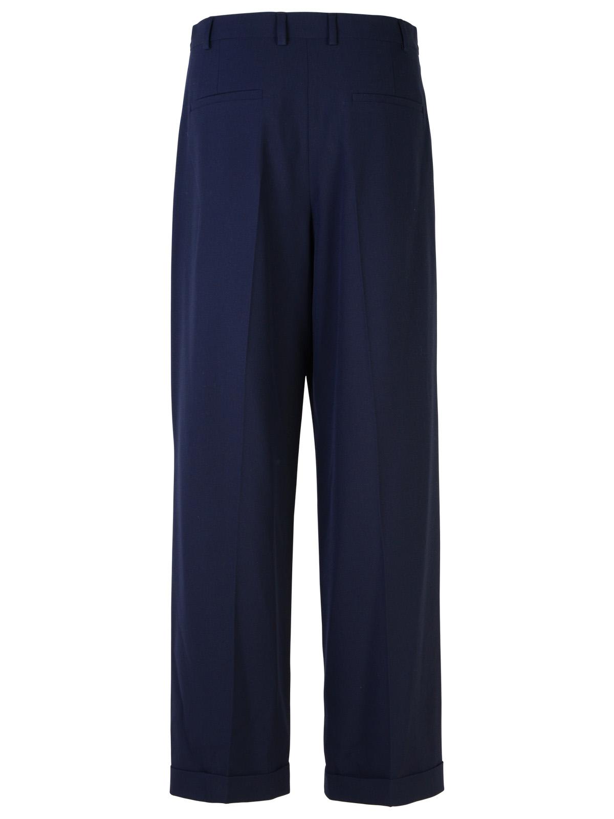 Shop Apc Marissa Navy Viscose Blend Trousers