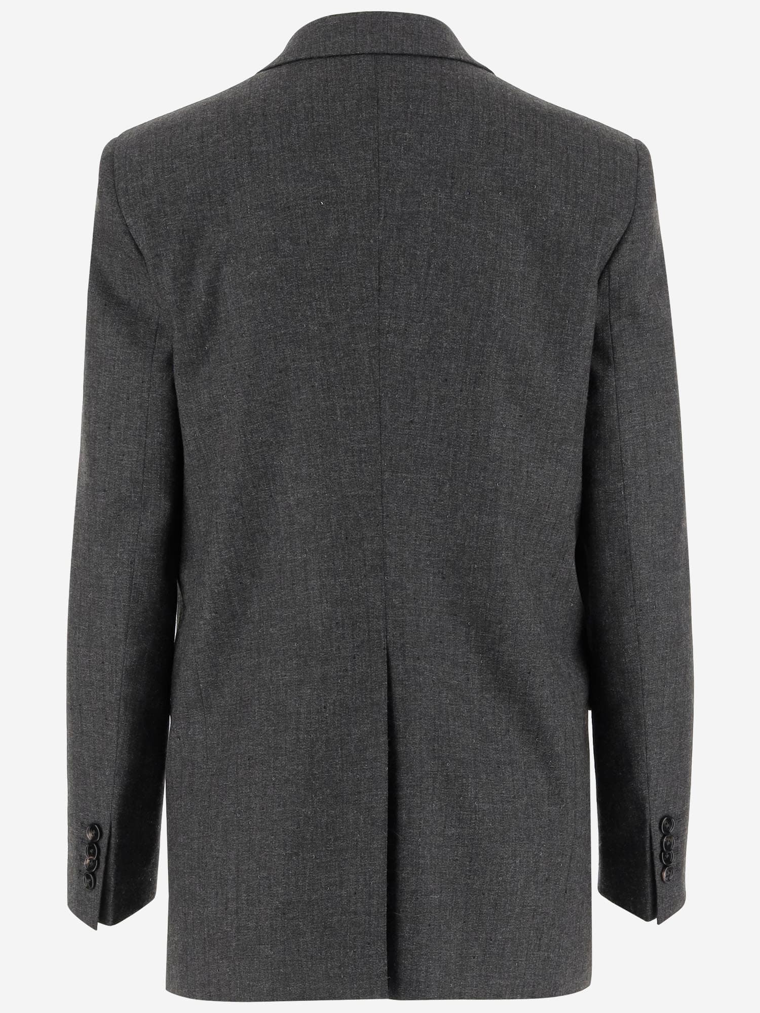 Tagliatore Single-breasted Jacket In Stretch Viscose Blend In Gray