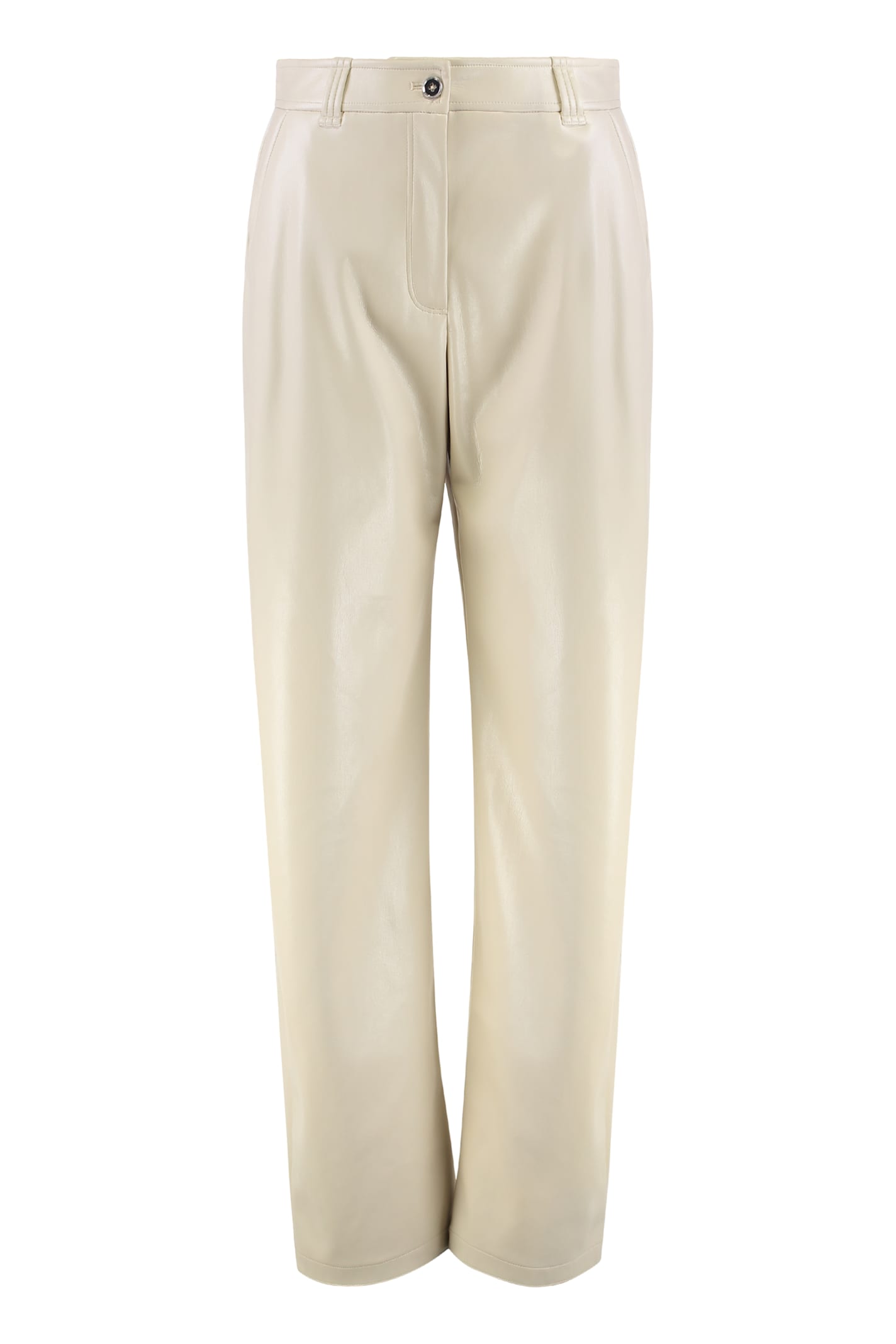 Pinko Balloon Pants In Eco-leather In Green