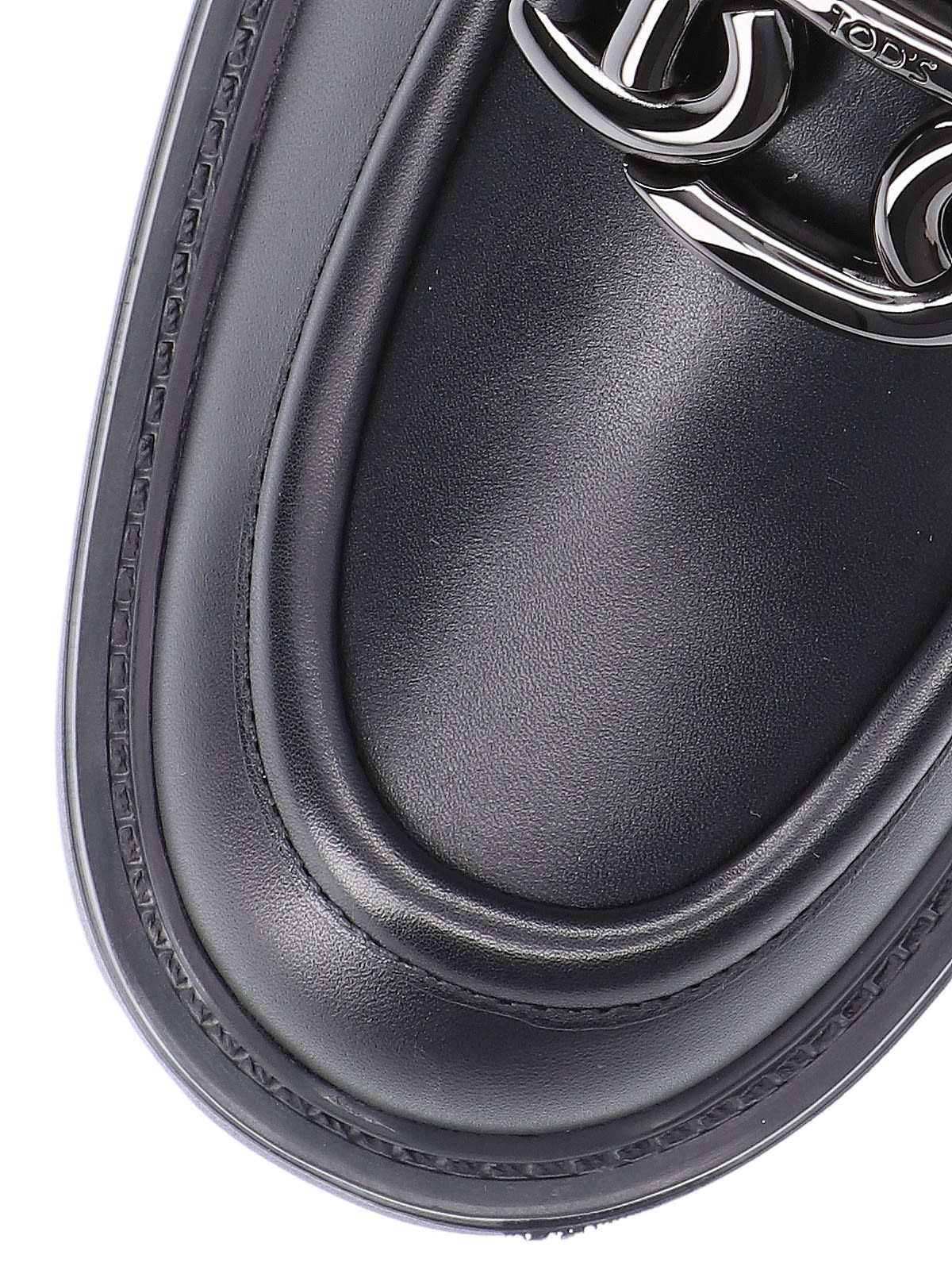 Shop Tod's Loafers With Buckle In Black