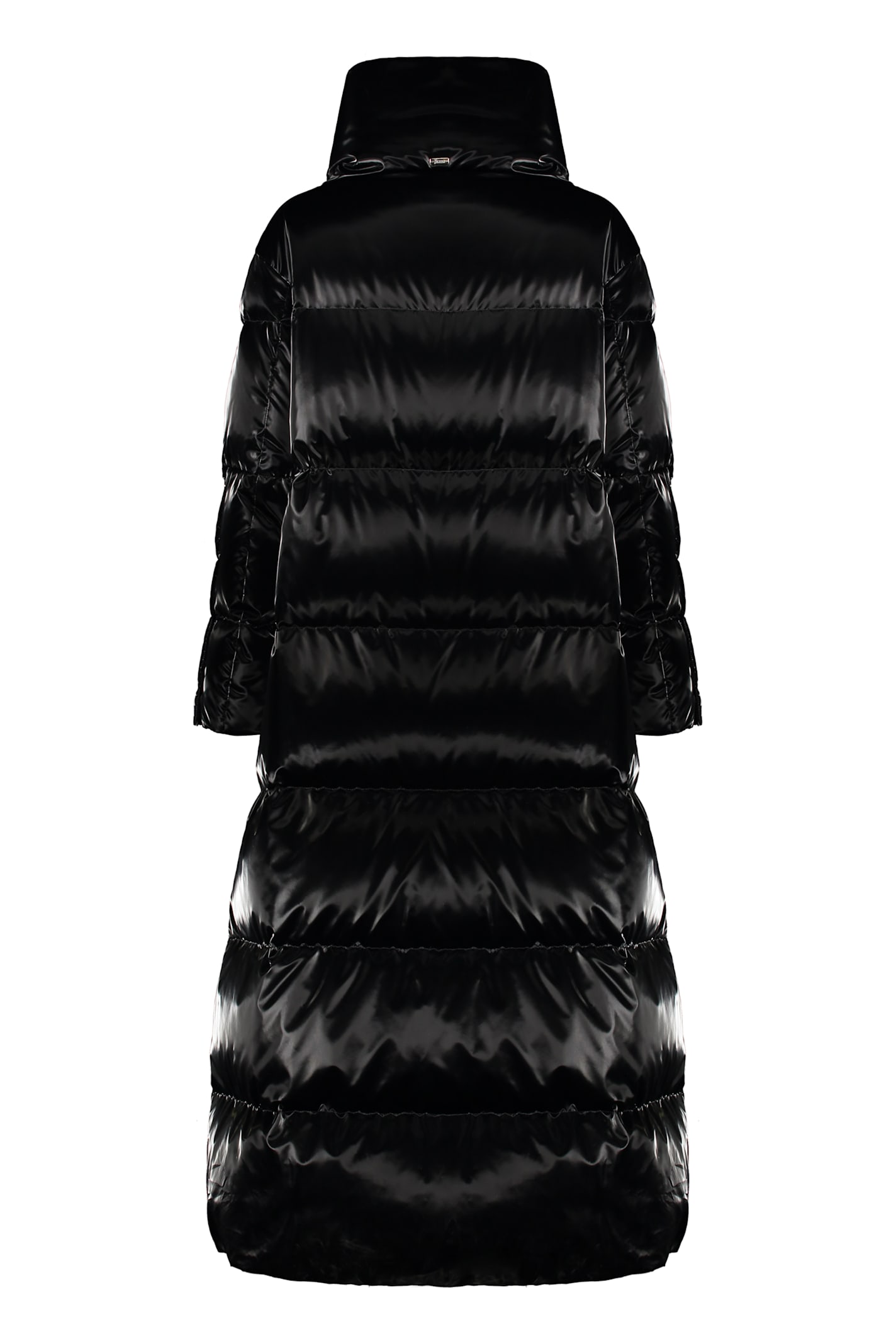 Herno Shiny Fabric Down Jacket In Black