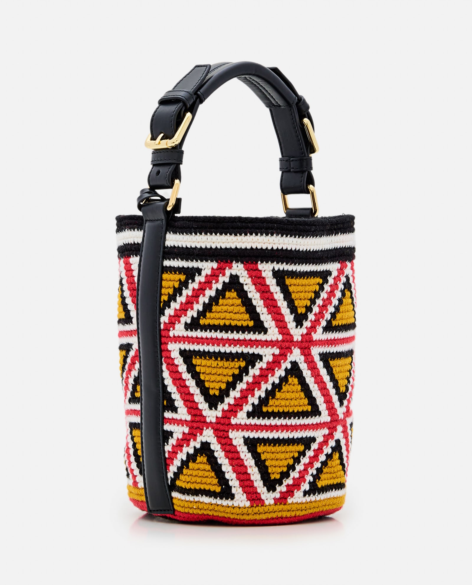 Shop Colville Small Triangle Cylinder Bag In Multicolour