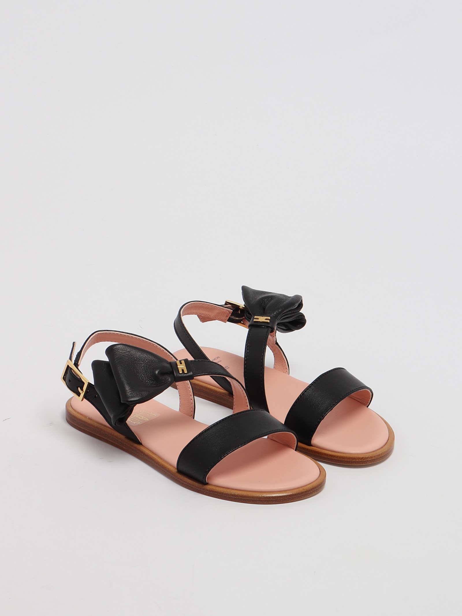 Shop Elisabetta Franchi Sandals Sandal In Nero