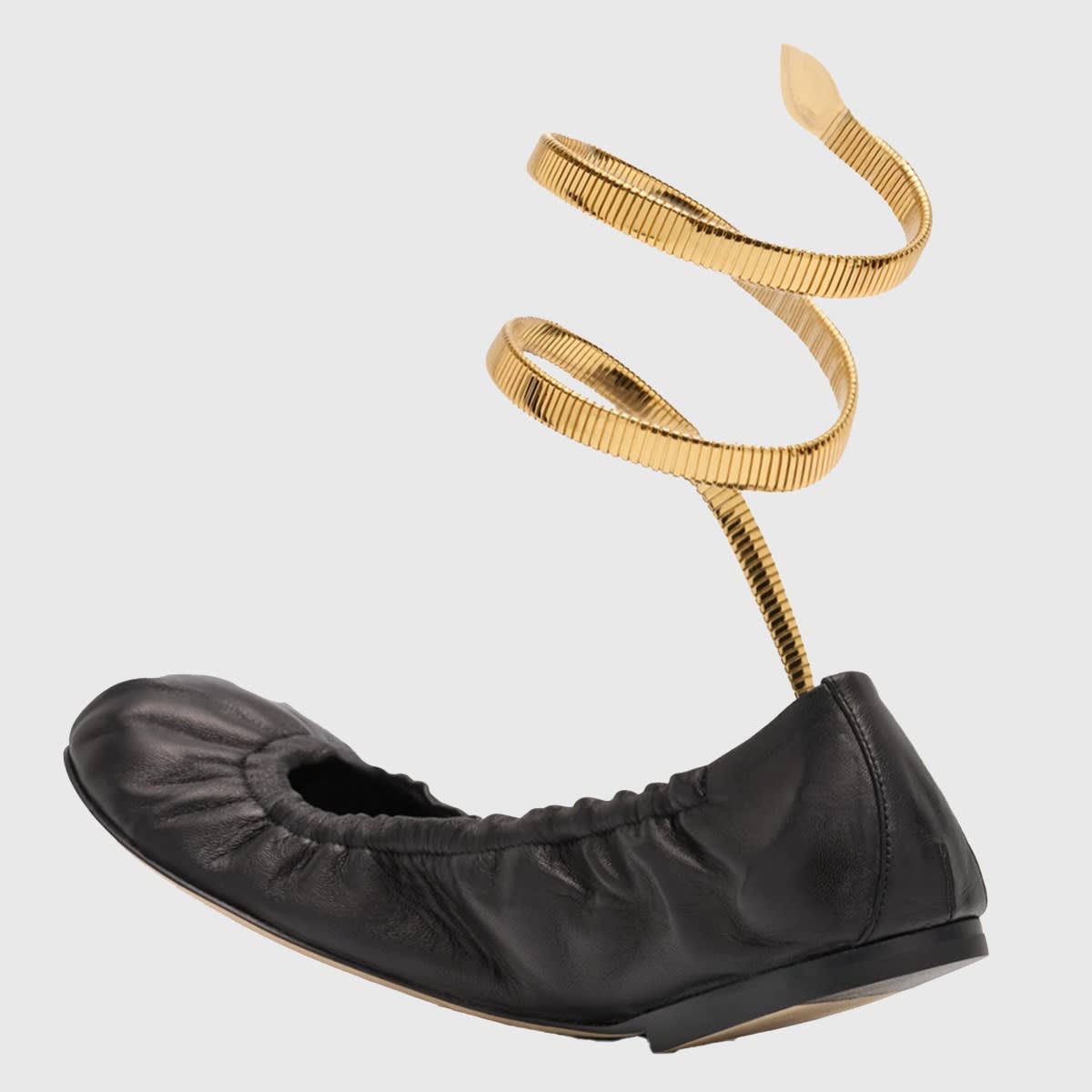 Shop René Caovilla Black Flats