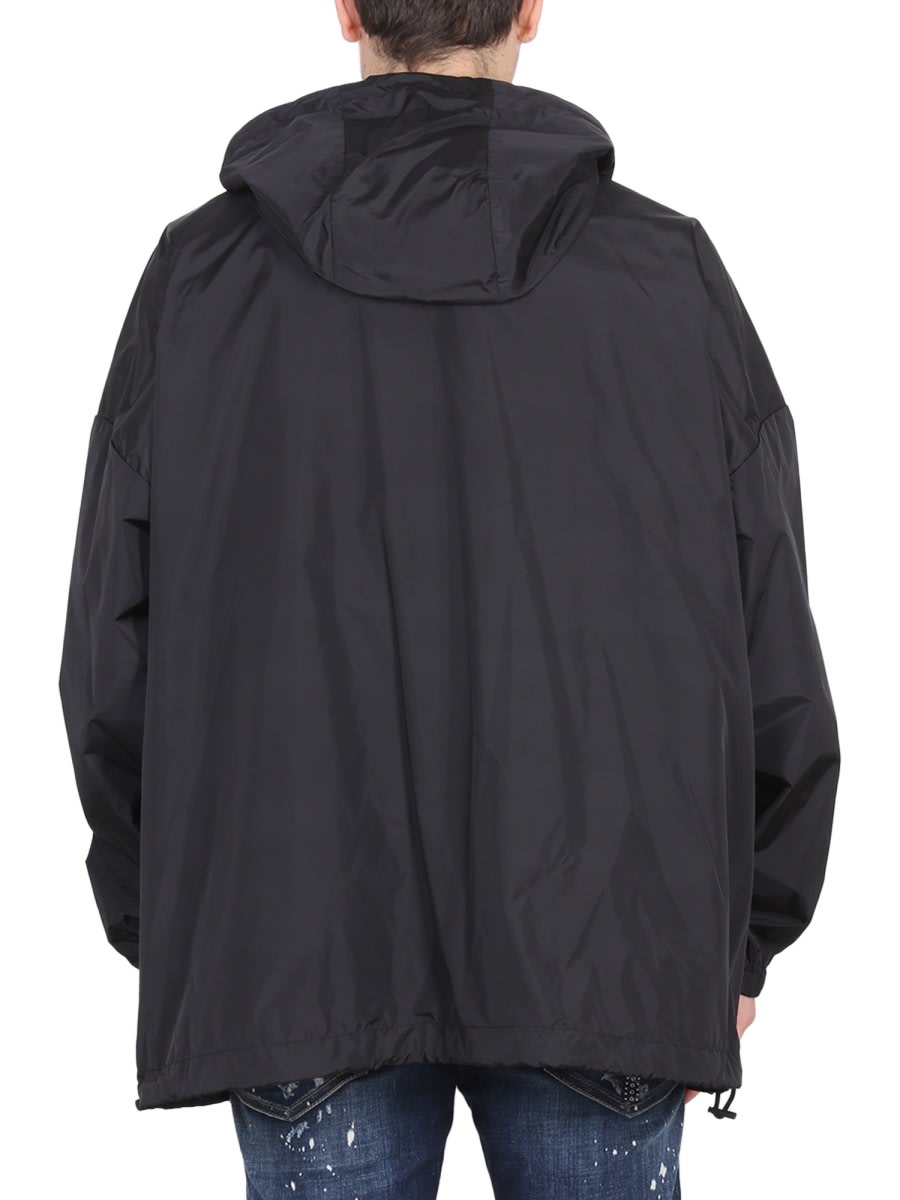Dsquared2 Dsquared Men Jacket With Logo Patch In Black