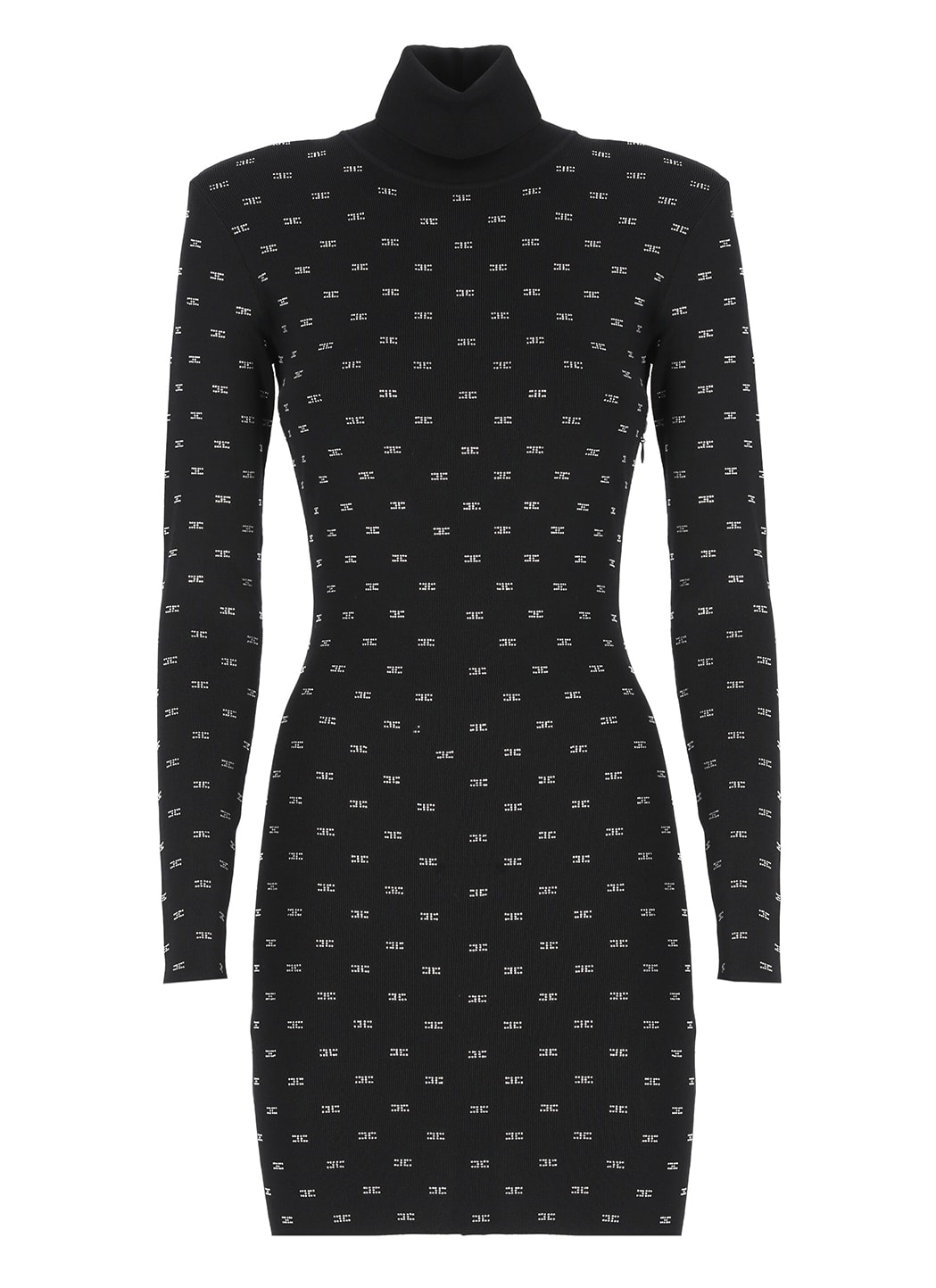 Elisabetta Franchi Dress With Strass In Black